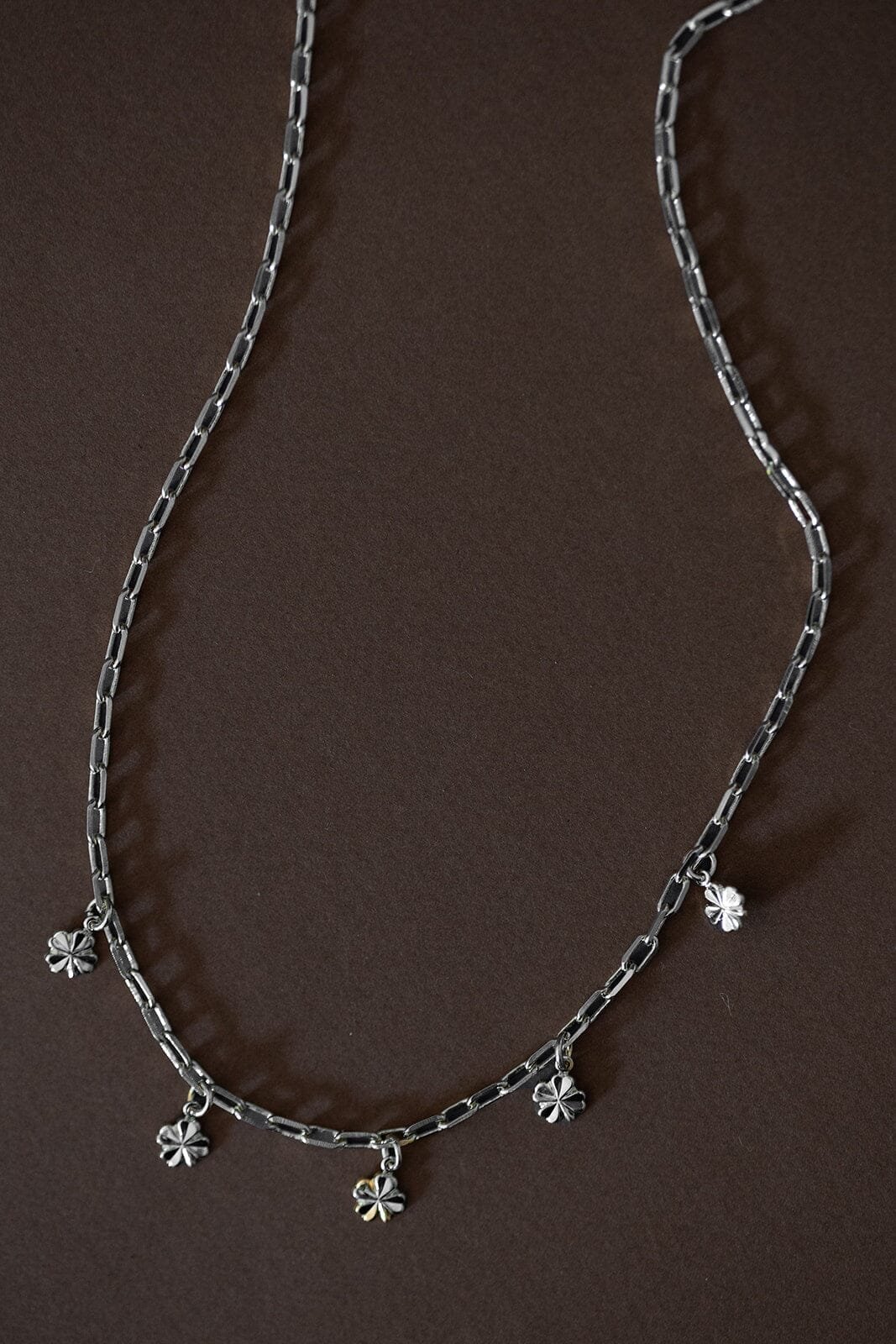 Gold-plated clover necklace MONSIEUR SIMONE Silver