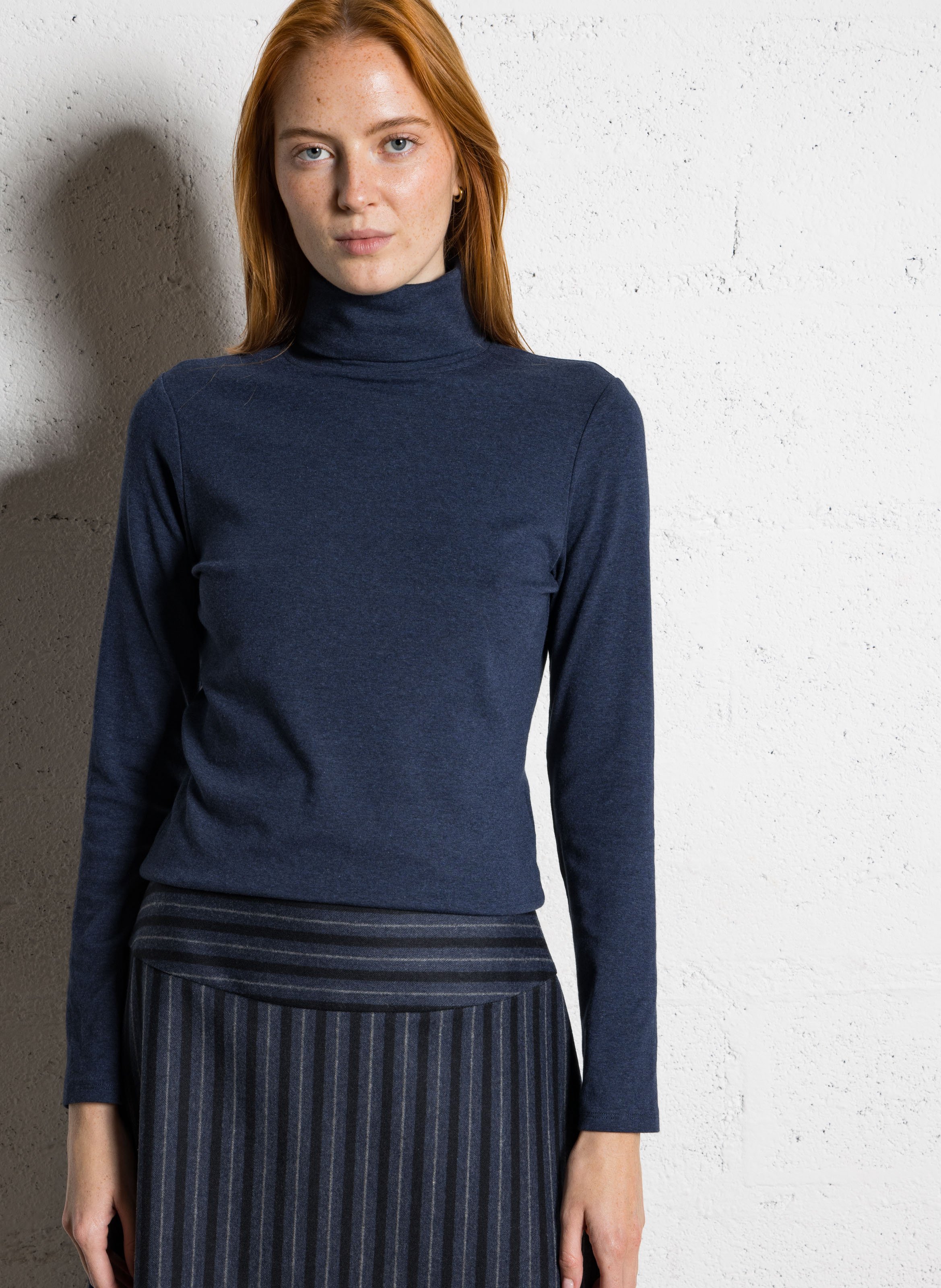 Long-sleeve fluid turtleneck t-shirt MAISON 123