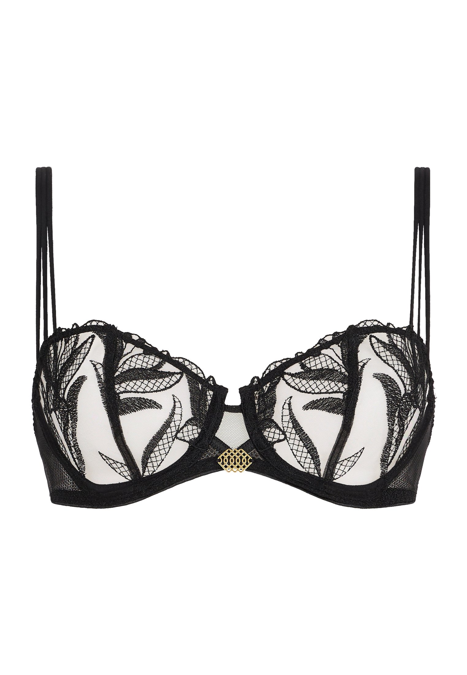 Underwired demi-cup bra AUBADE Black