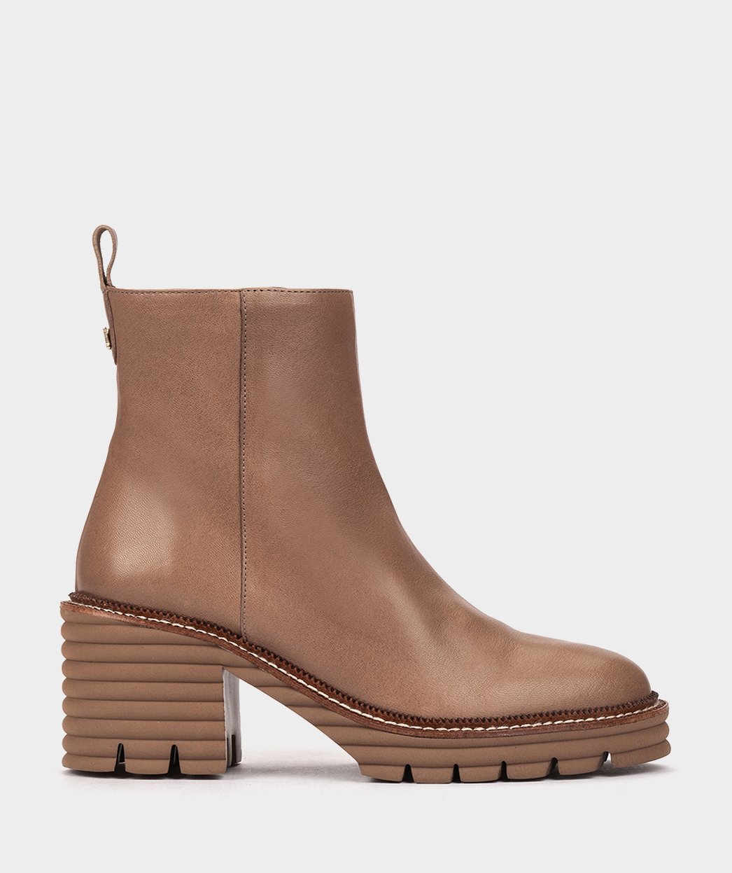 Brown leather platform ankle boots PEDRO MIRALLES Brown