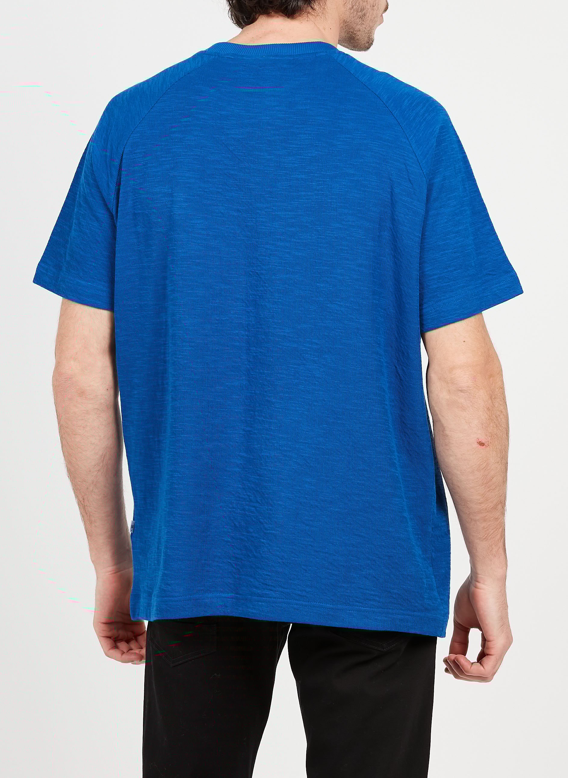Tee-shirt ample en coton biologique KNOWLEDGE COTTON APPAREL Bleu
