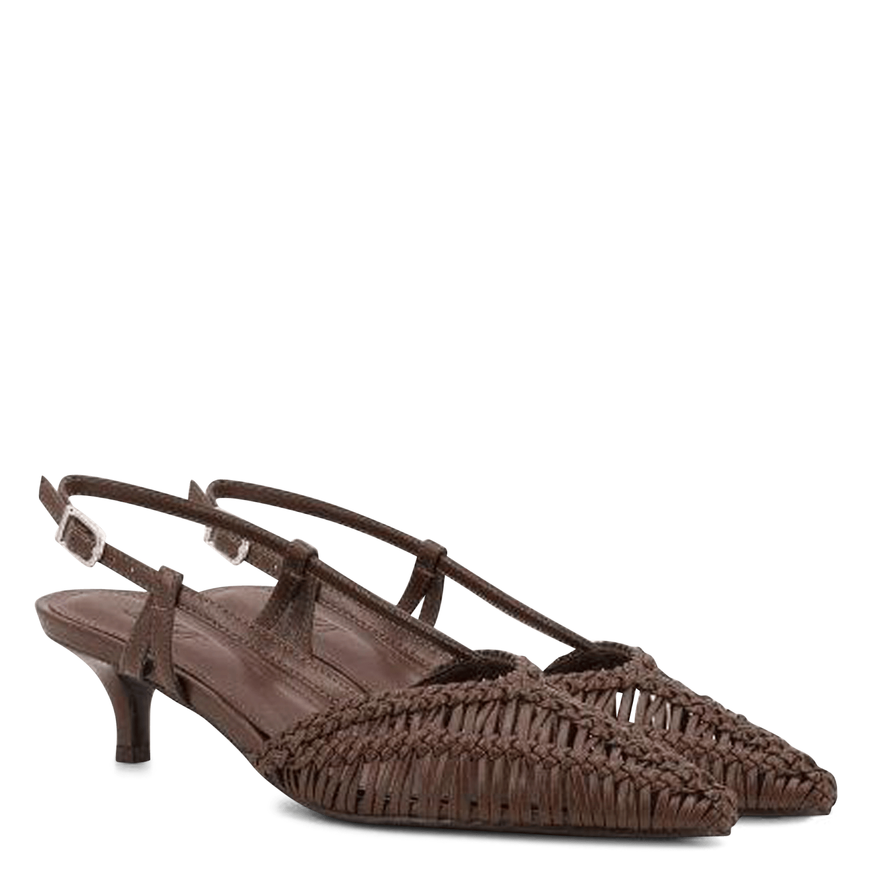 Woven pumps TORAL Brown