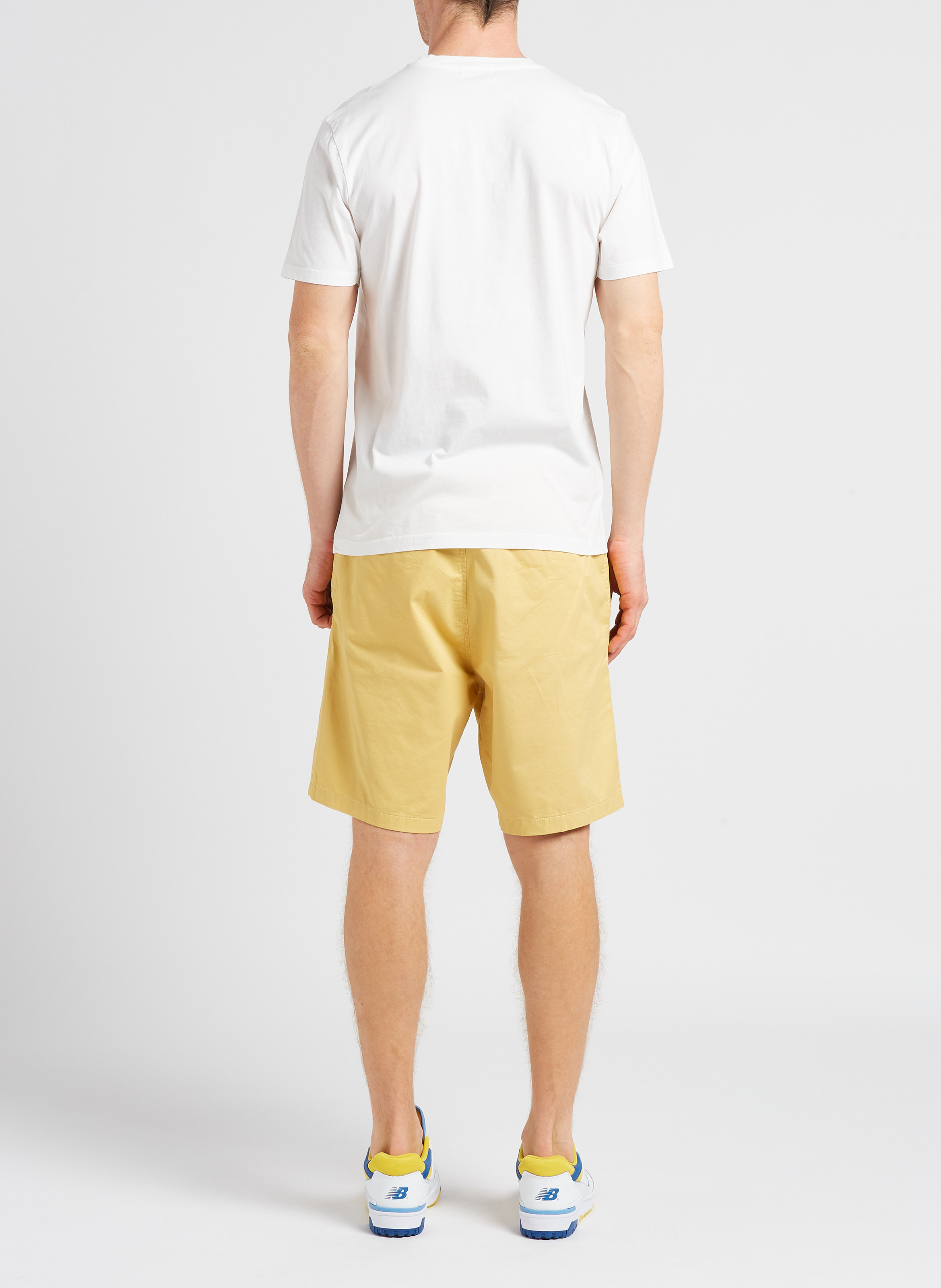 Short droit en coton bio mélangé SELECTED Orange