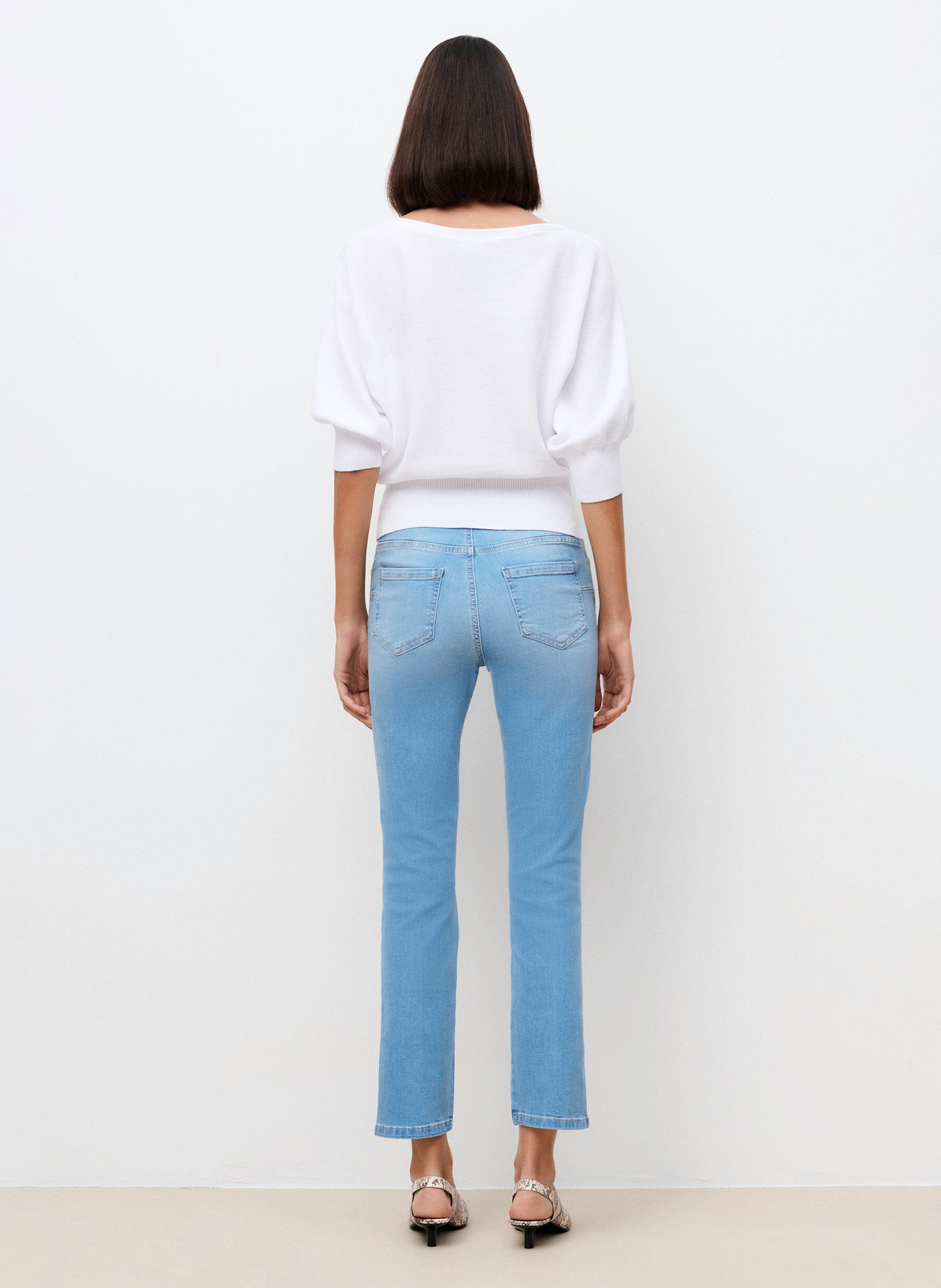 Jean slim-fit délavé en coton mélangé CAROLL Bleu