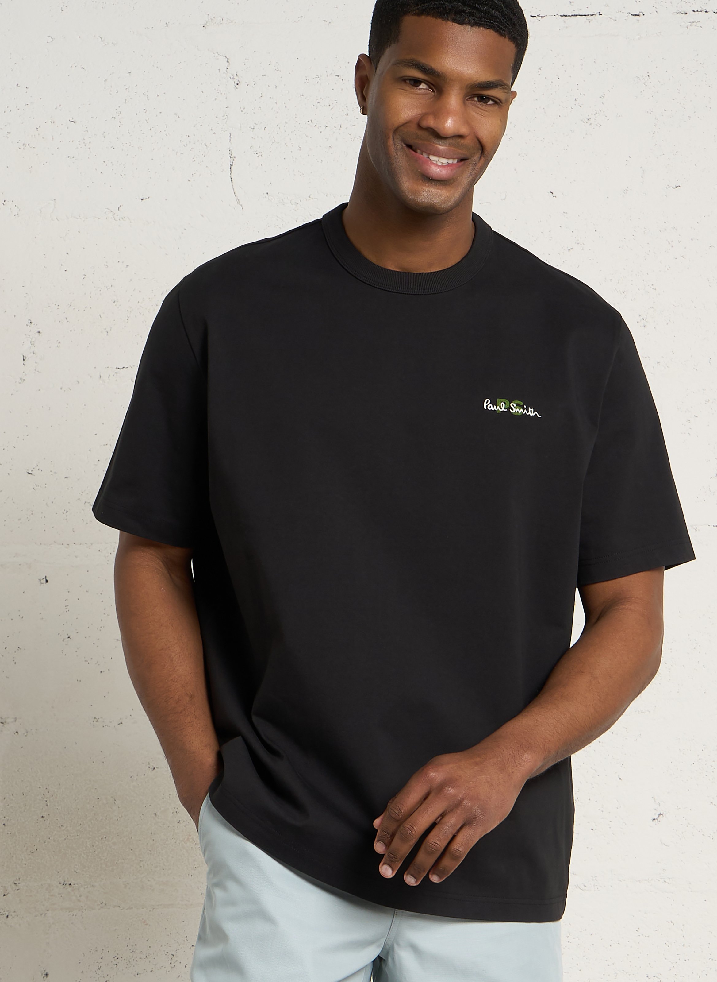 Oversize-T-Shirt aus Baumwolle mit Rundhalsausschnitt PAUL SMITH Schwarz