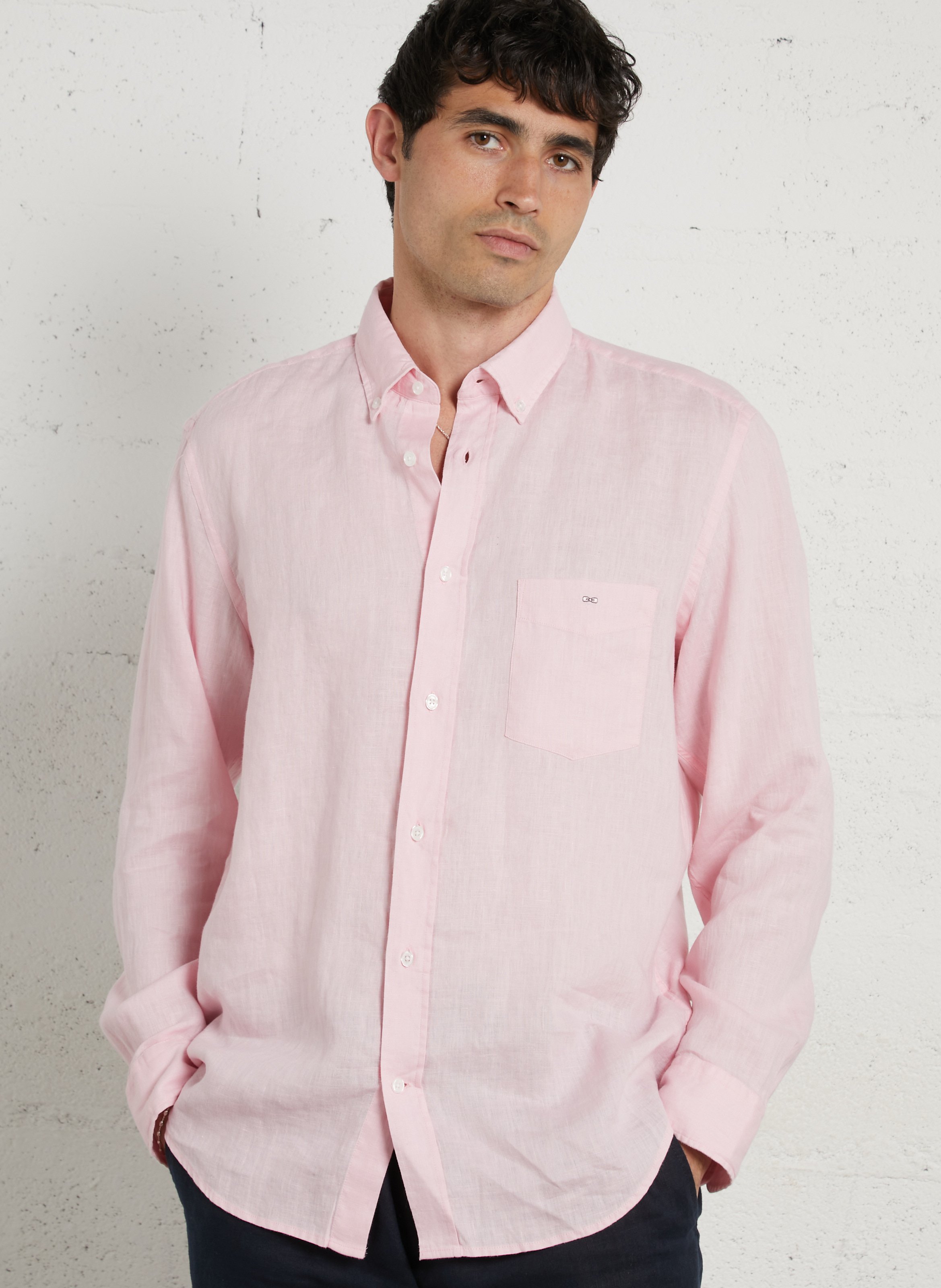 Chemise droite en lin EDEN PARK