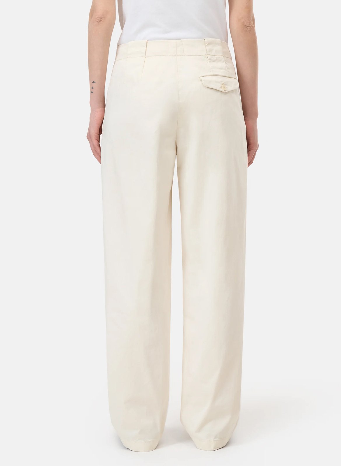 Panralon large en coton mélangé CLOSED Beige