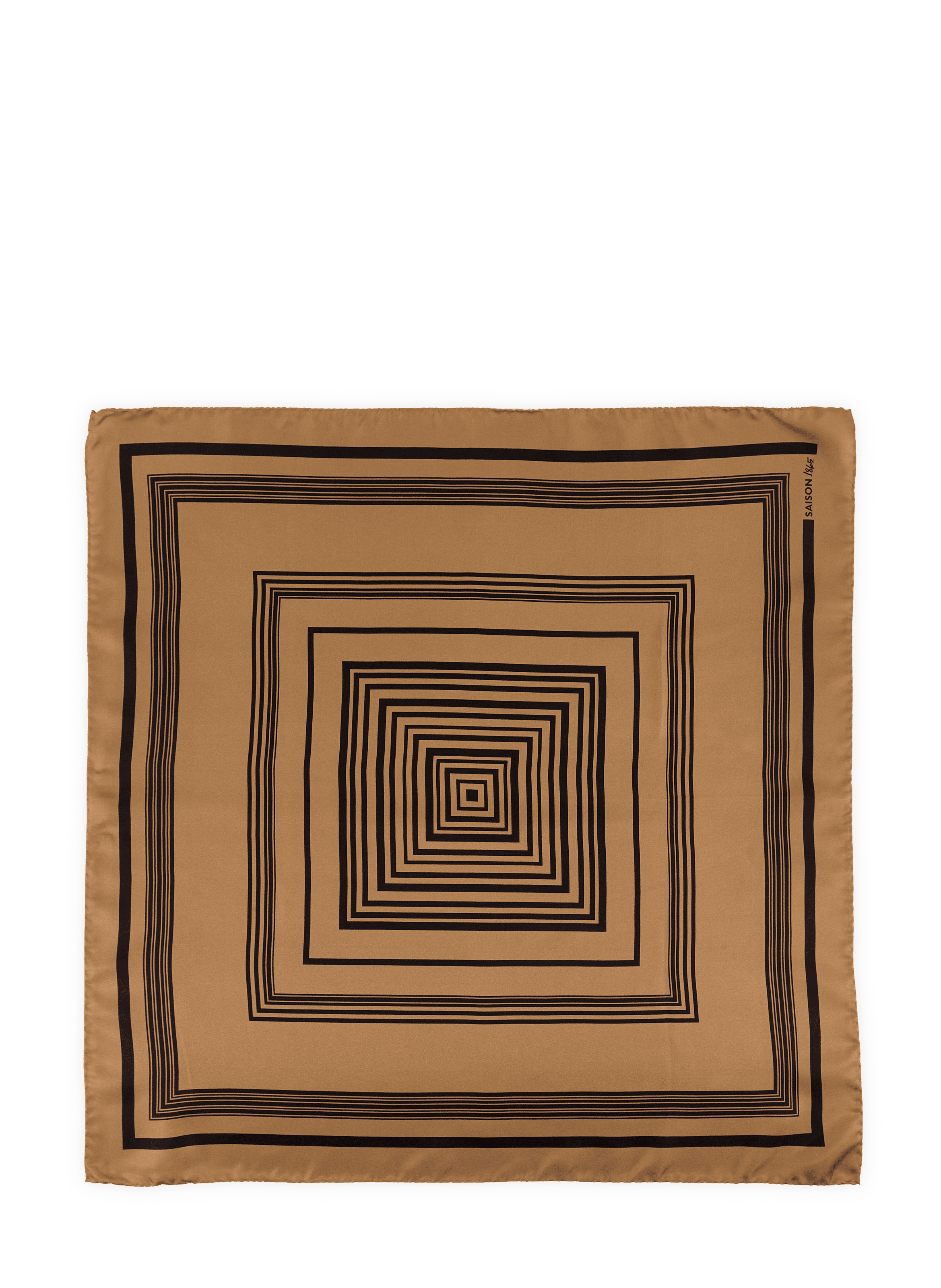 Foulard van zijde met print SAISON 1865 Bruin