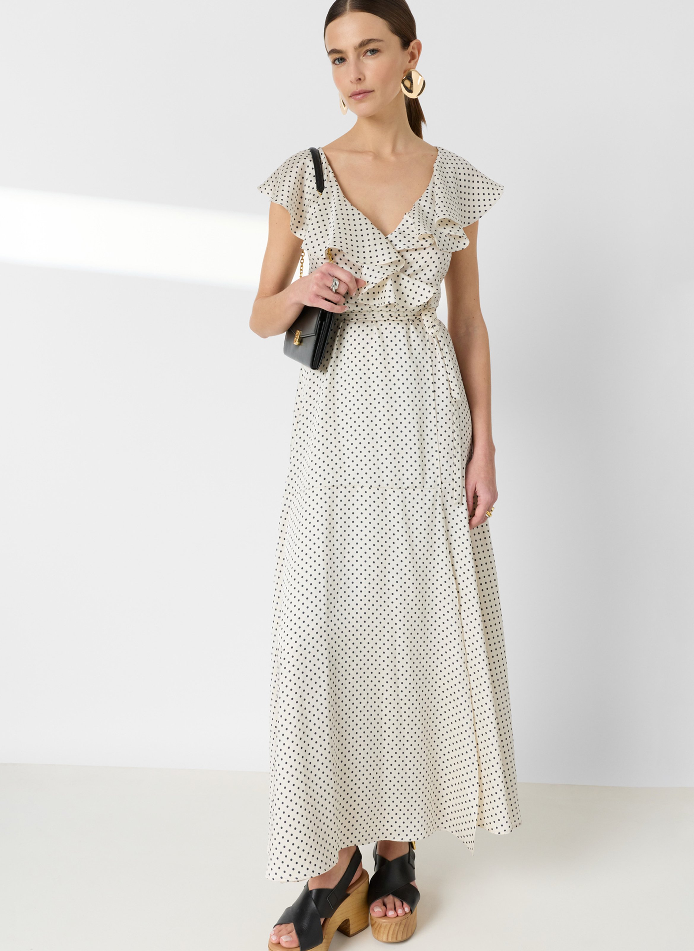 Robe longue imprimée GERARD DAREL Beige