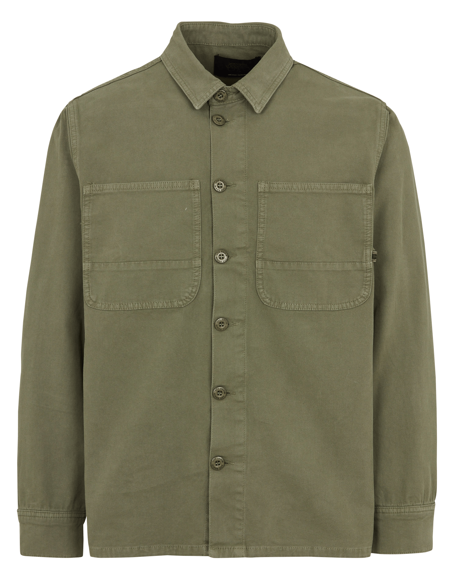 Veste en coton col classique LE TEMPS DES CERISES Vert