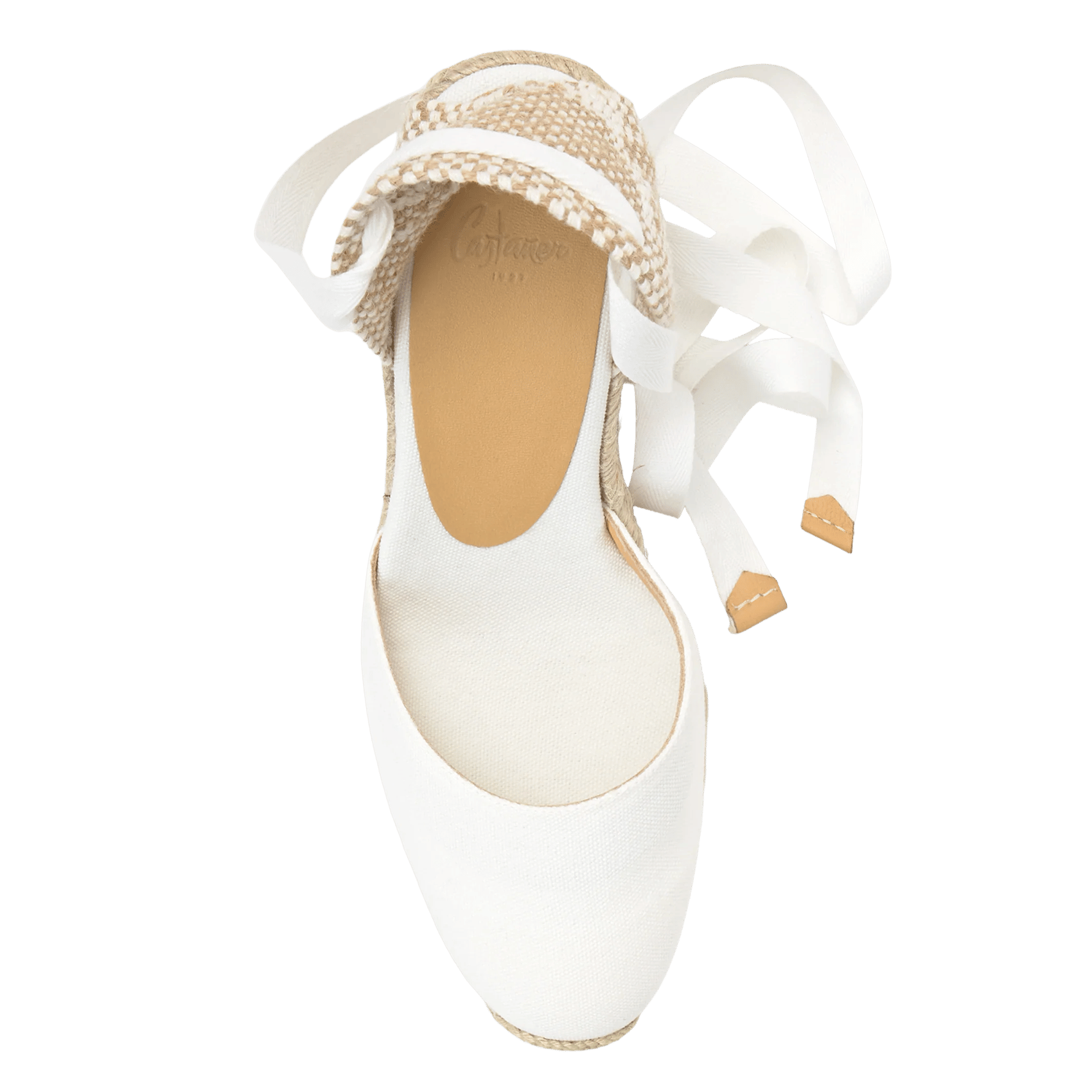 Espadrilles à lanières en coton CASTANER Blanc