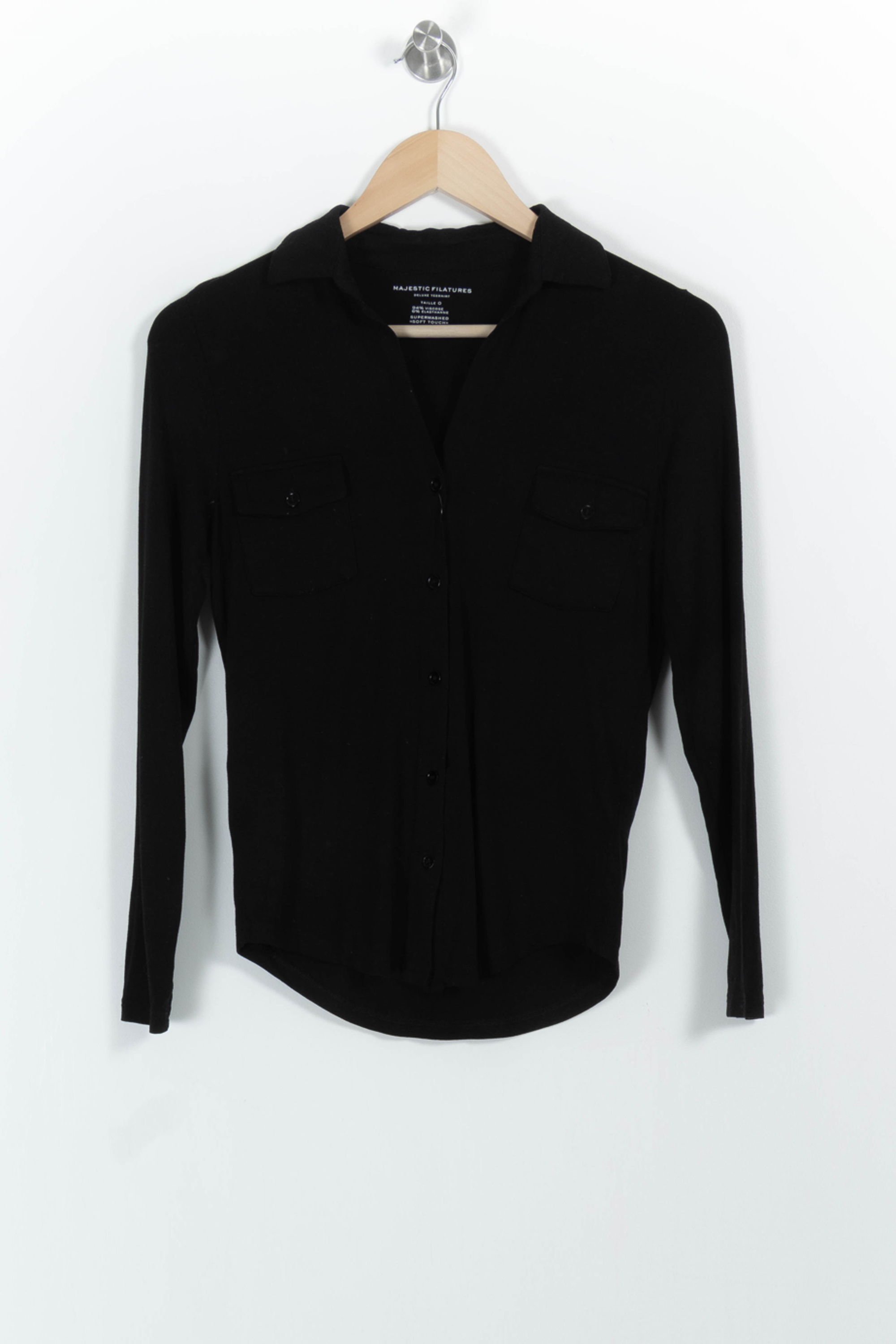Shirt MAJESTIC FILATURES - SECONDE MAIN Black