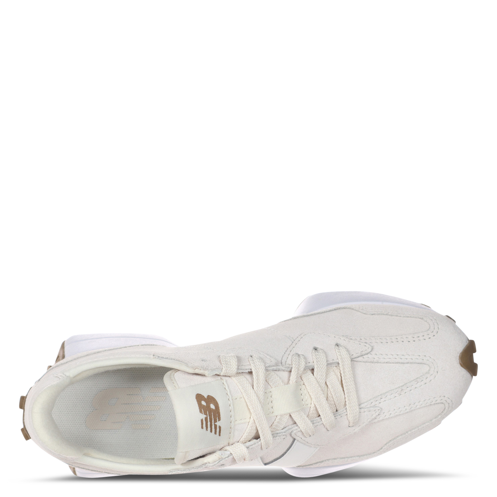 Low-top mixed leather sneakers NEW BALANCE White