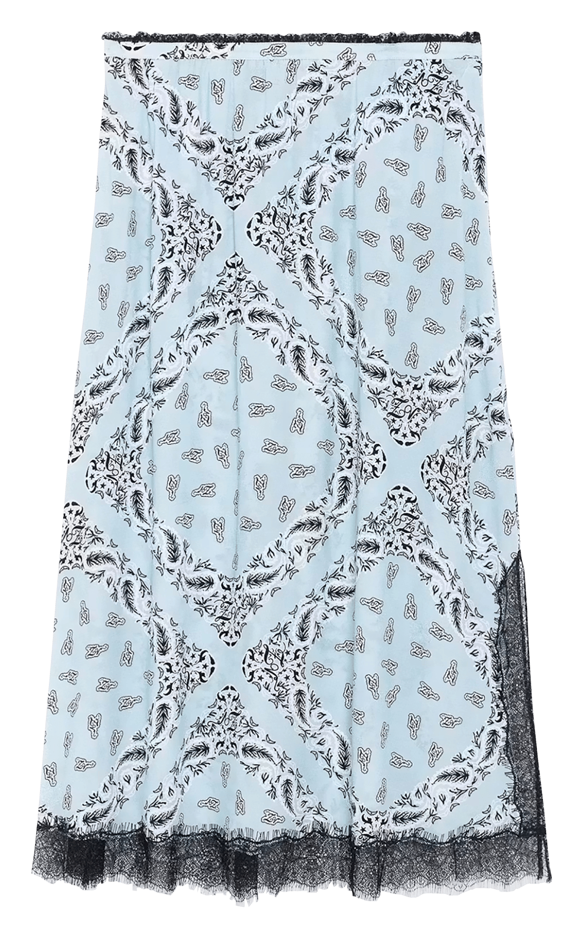 Jupe longue imprimée ZADIG&VOLTAIRE Bleu