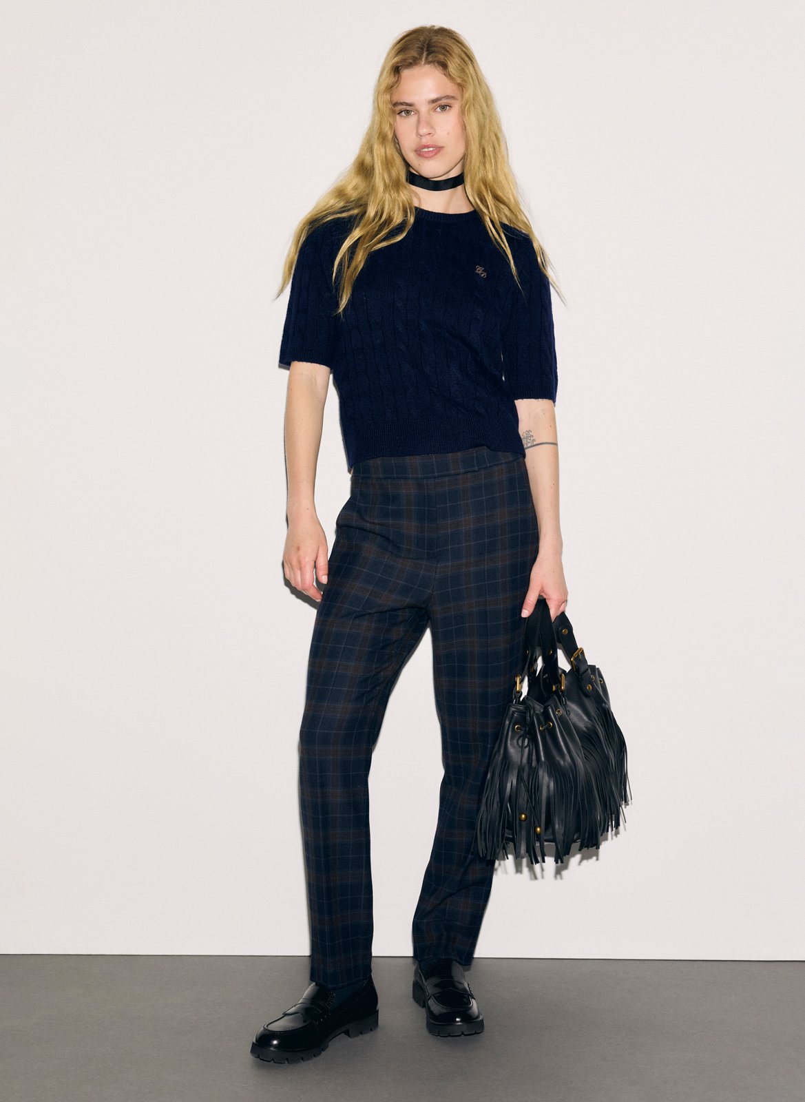 Braided Knit Vest GERARD DAREL Blue