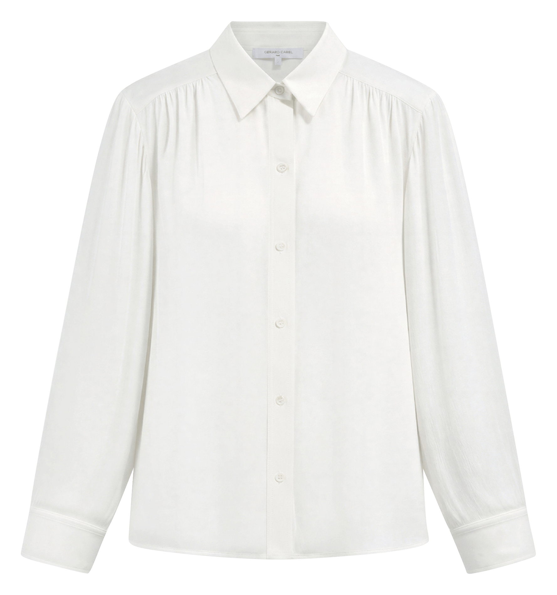 Einfarbiges Hemd - gerade geschnitten GERARD DAREL Beige