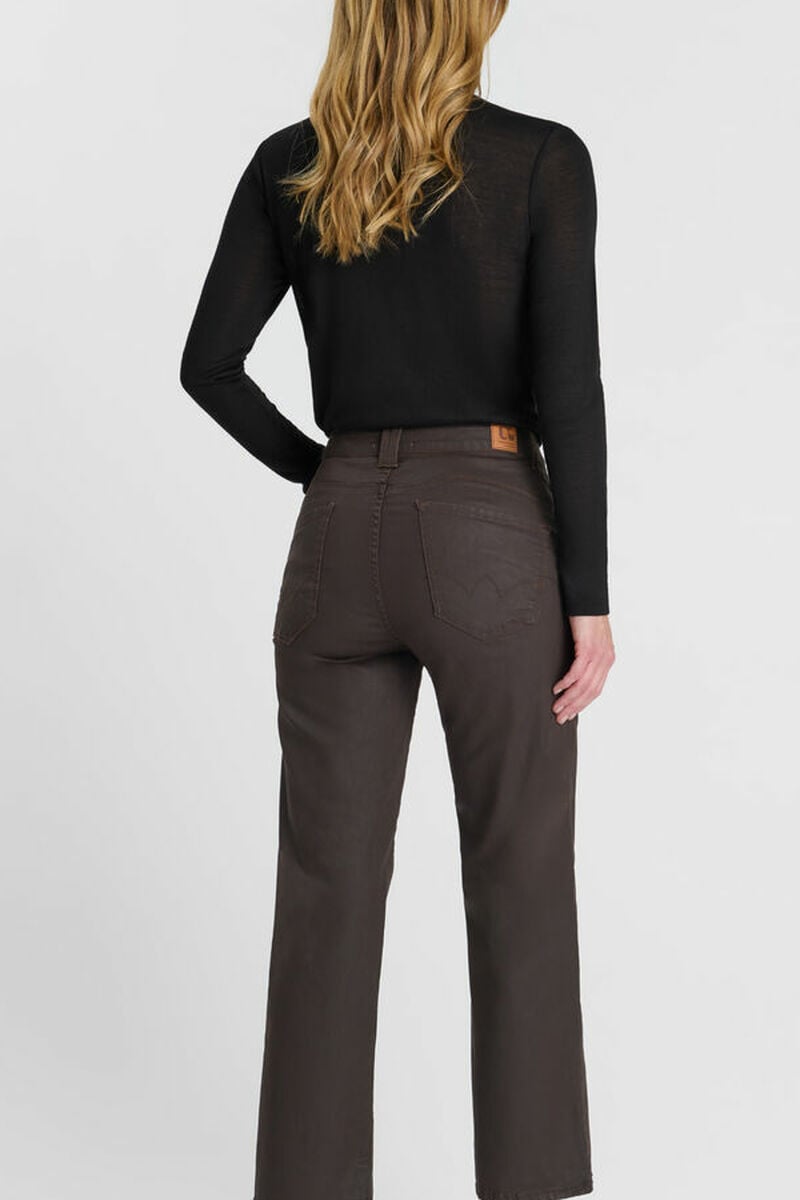 Jeans loose, large pulp wide leg , 7/8ème LE TEMPS DES CERISES Marron
