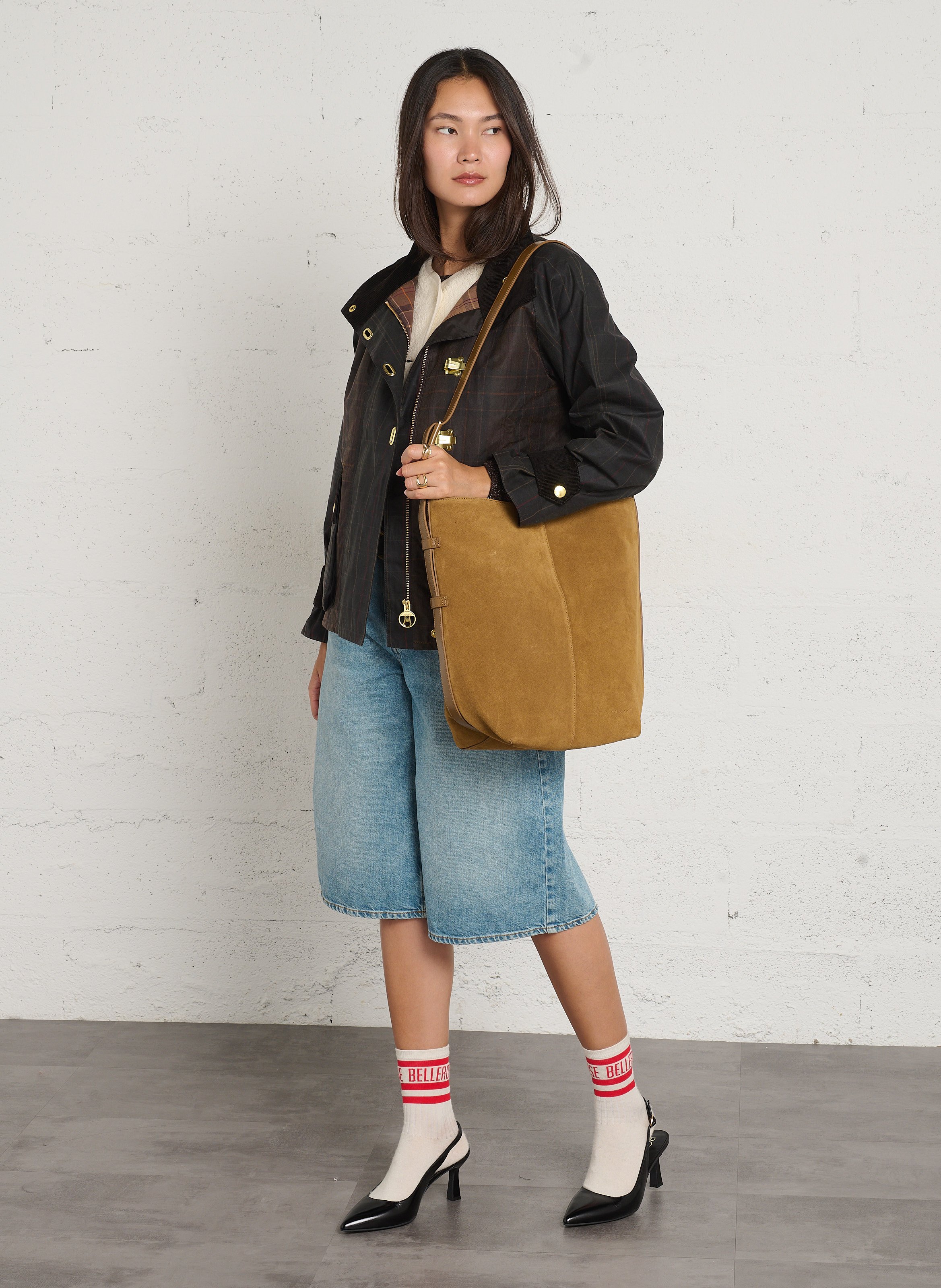 Buideltas van leer NAT & NIN Bruin