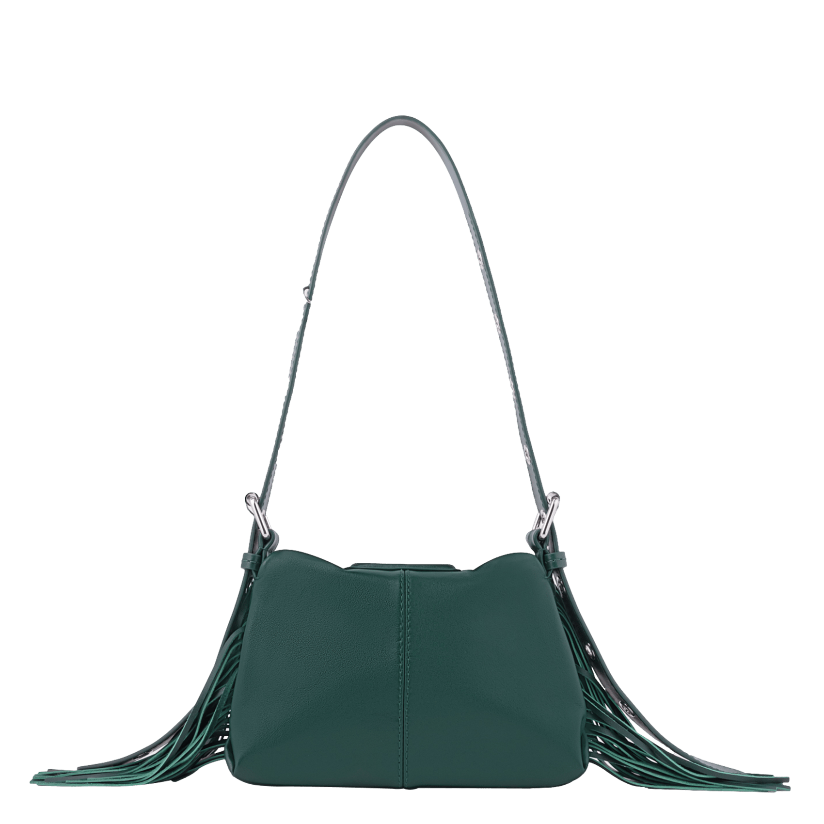 Leather shoulder bag MAJE Green