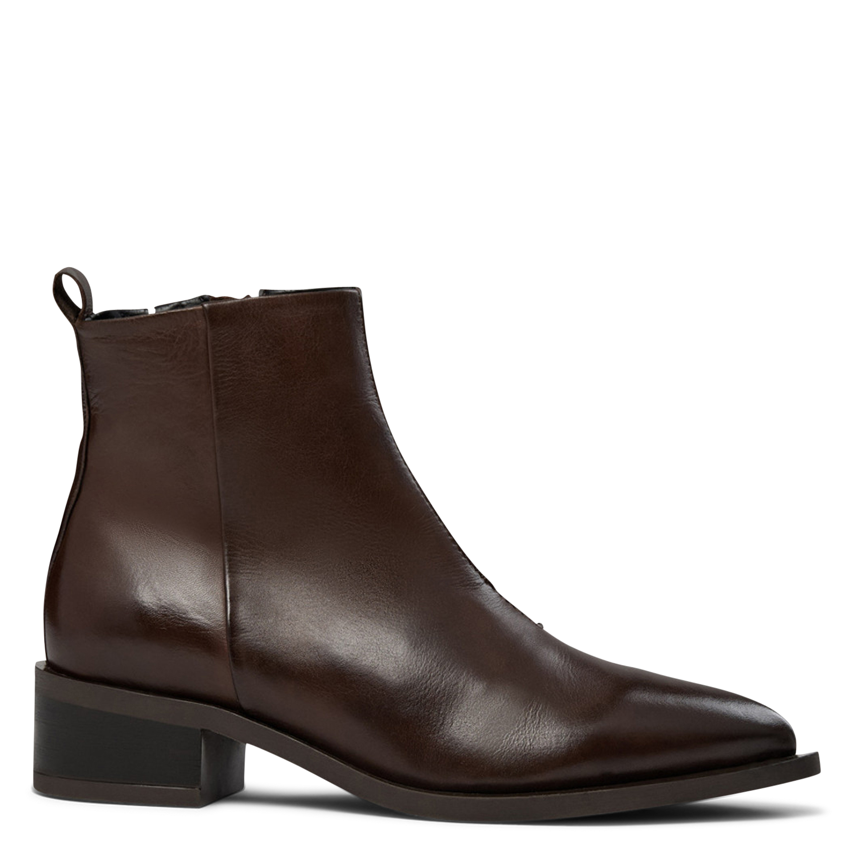 Leather mid-calf boots PAVEMENT Brown