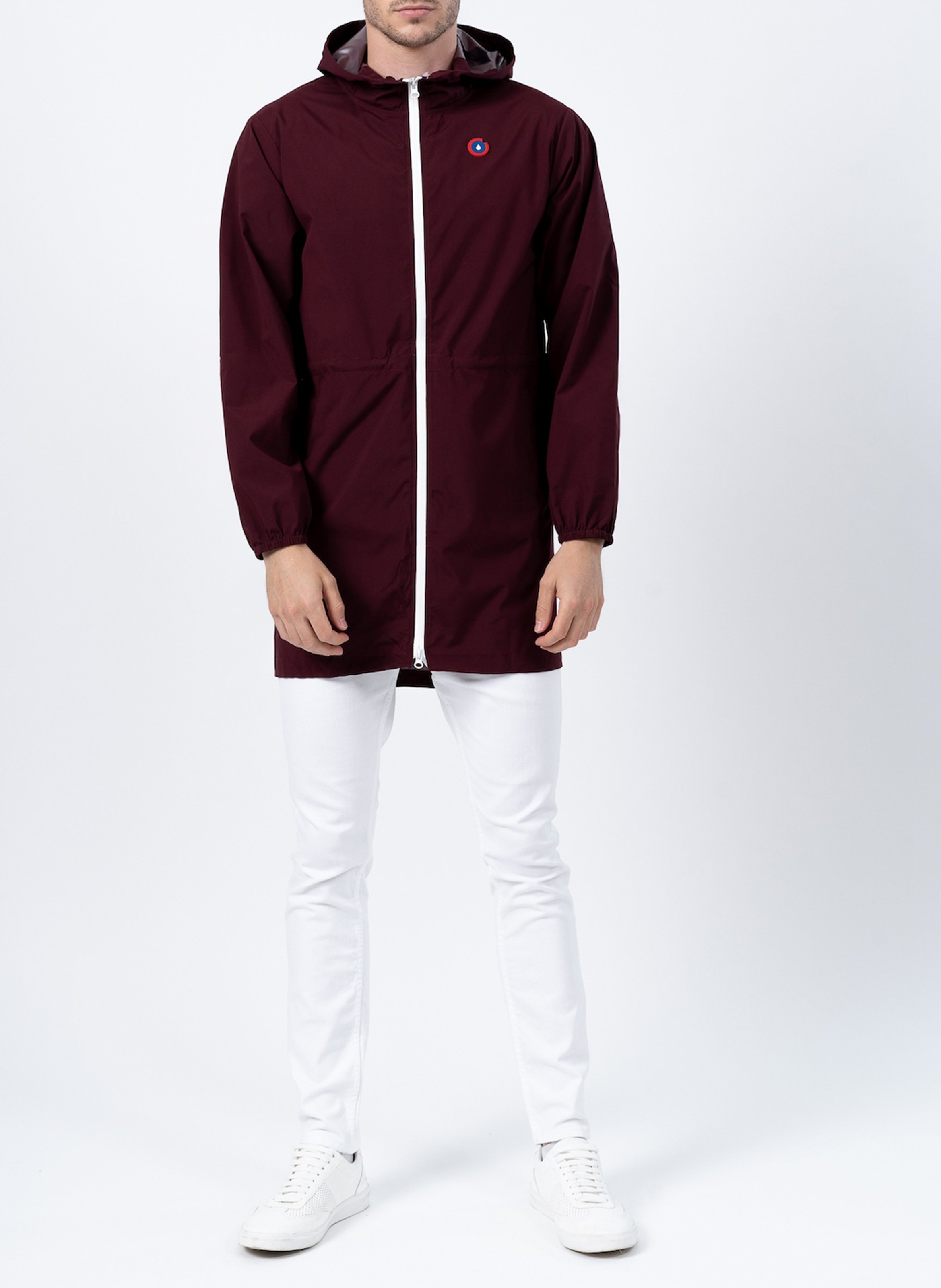 Imperméable long à capuche convertible FLOTTE