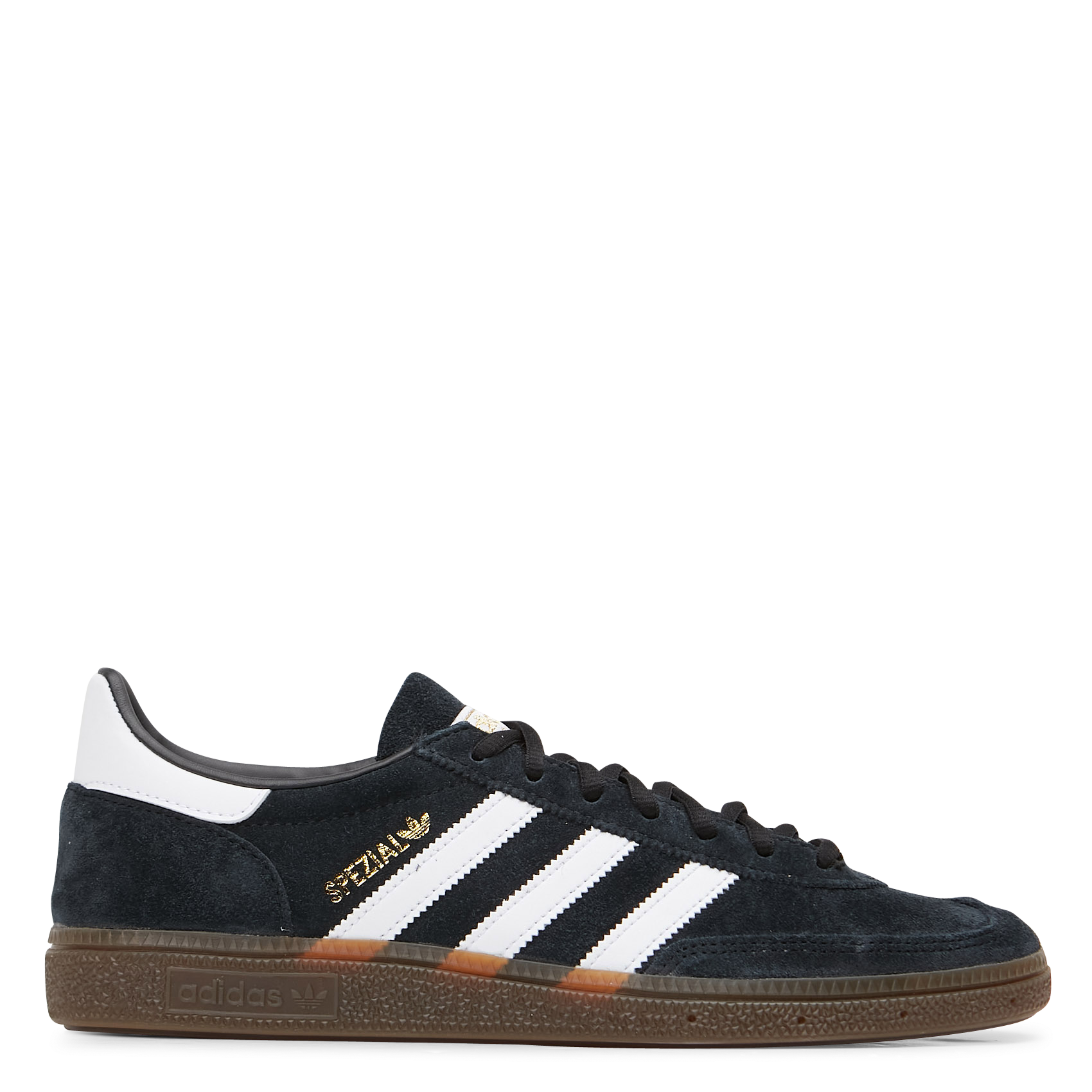 Low-top lace-up leather trainers ADIDAS Black