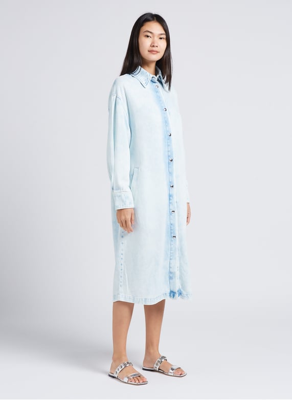 Sandales plates en cuir métallisé - Look 1