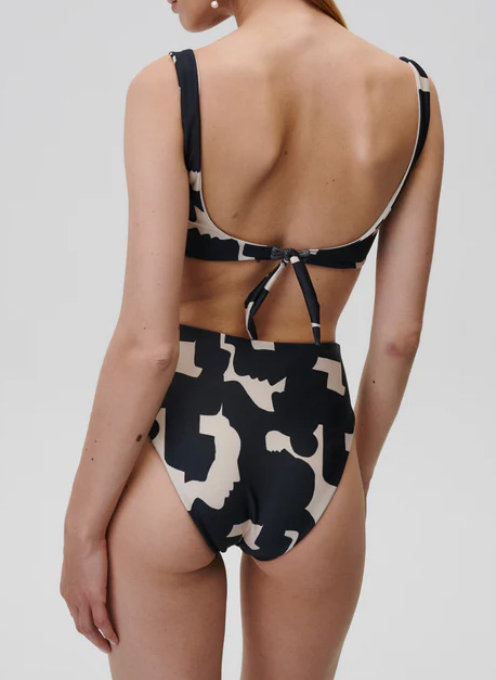 Printed bikini top UNDRESS CODE Black