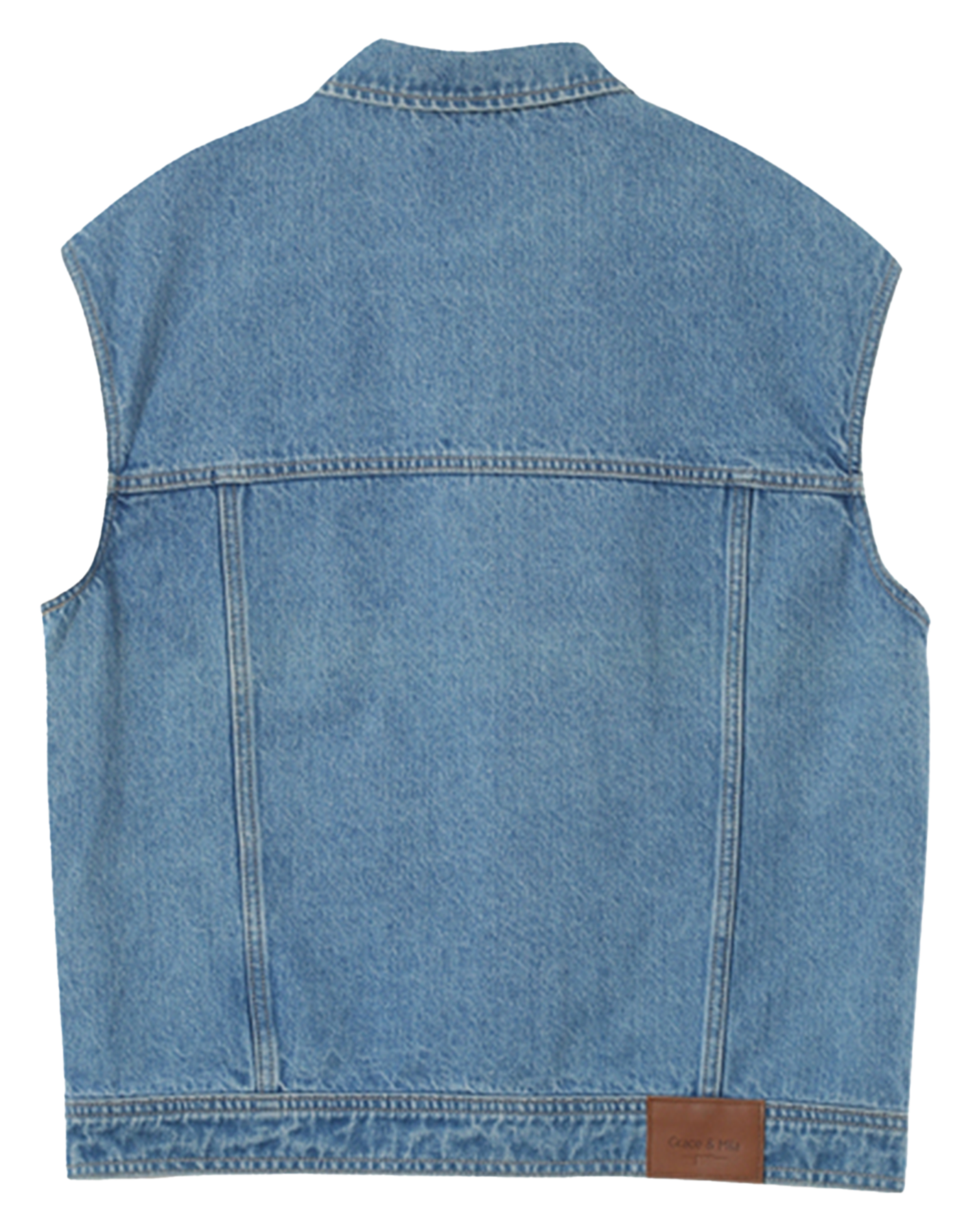 Oversized cotton jacket GRACE ET MILA Blue