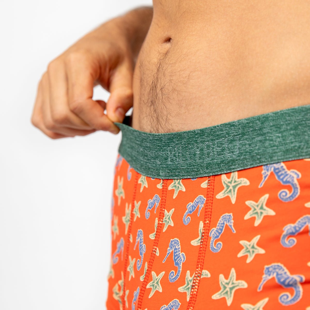 Organic cotton boxers BILLYBELT Red