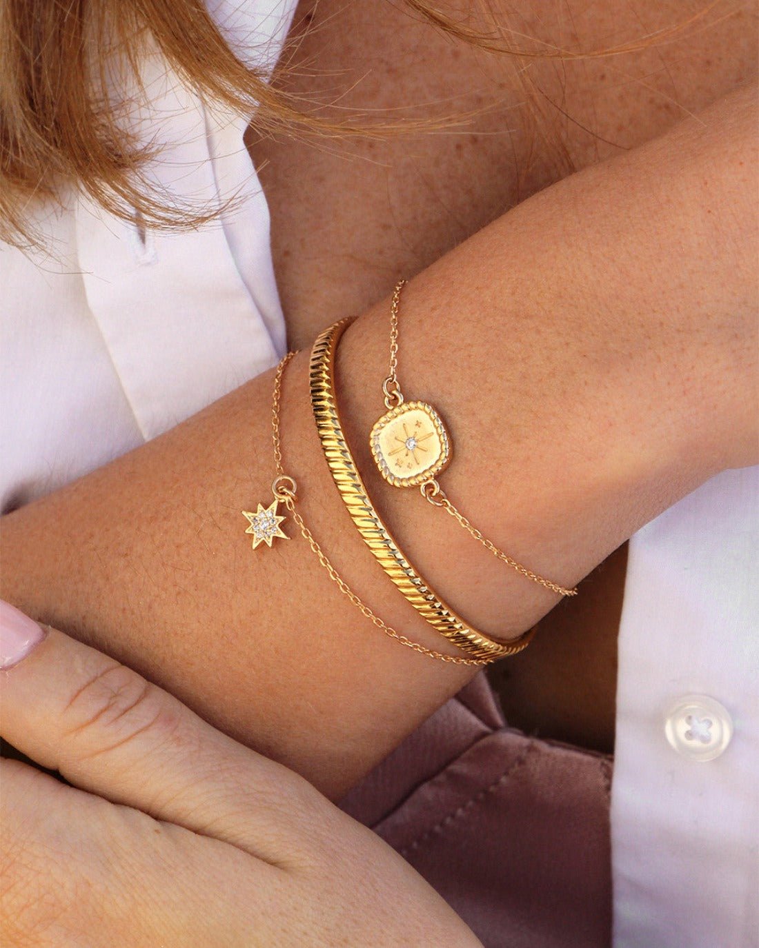 Star bracelet NILAI Orange