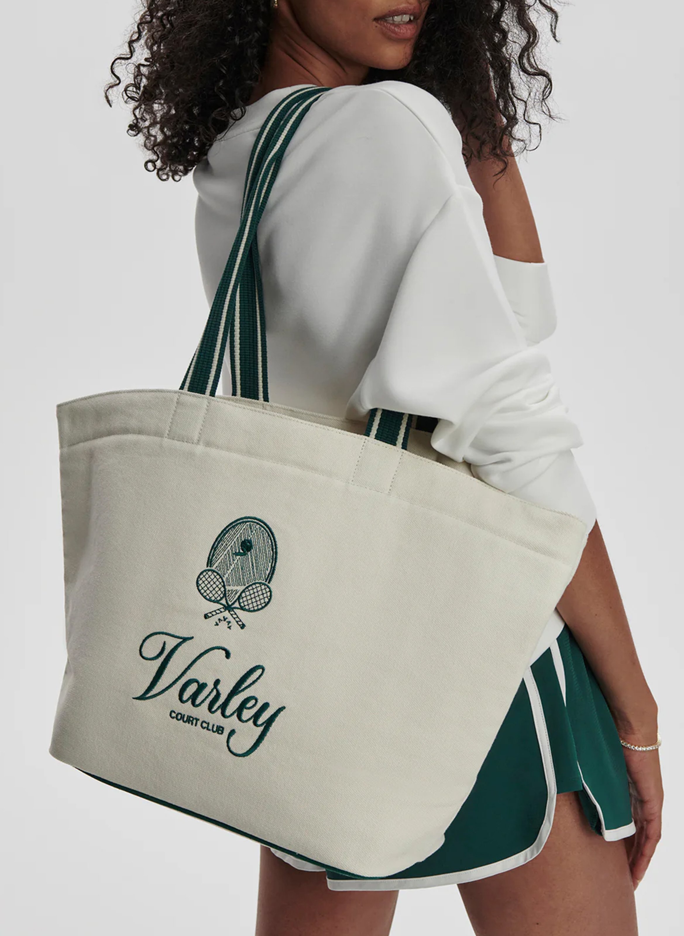 Sac porté épaule en coton Multicolore