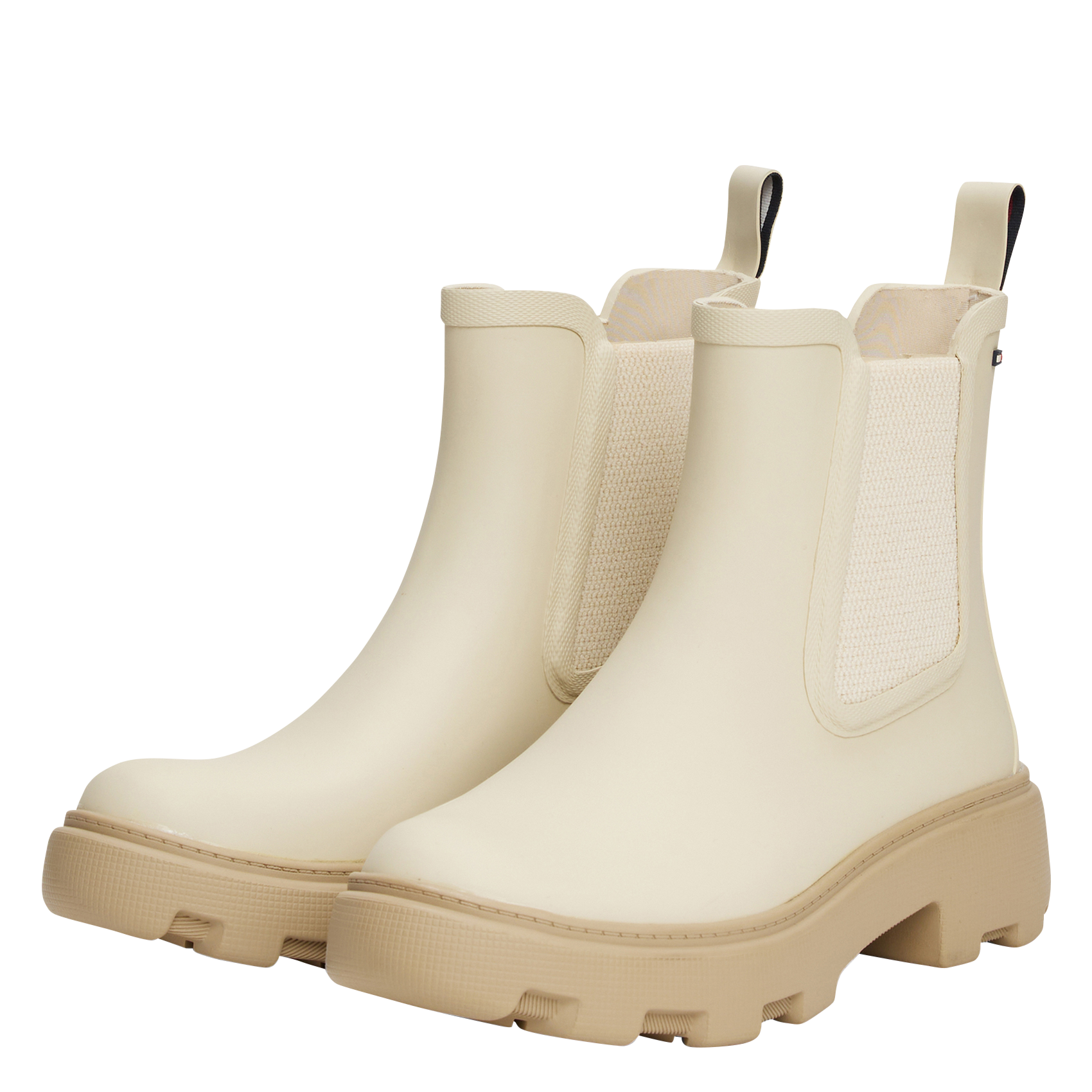 Bottines de pluie TOMMY HILFIGER Beige