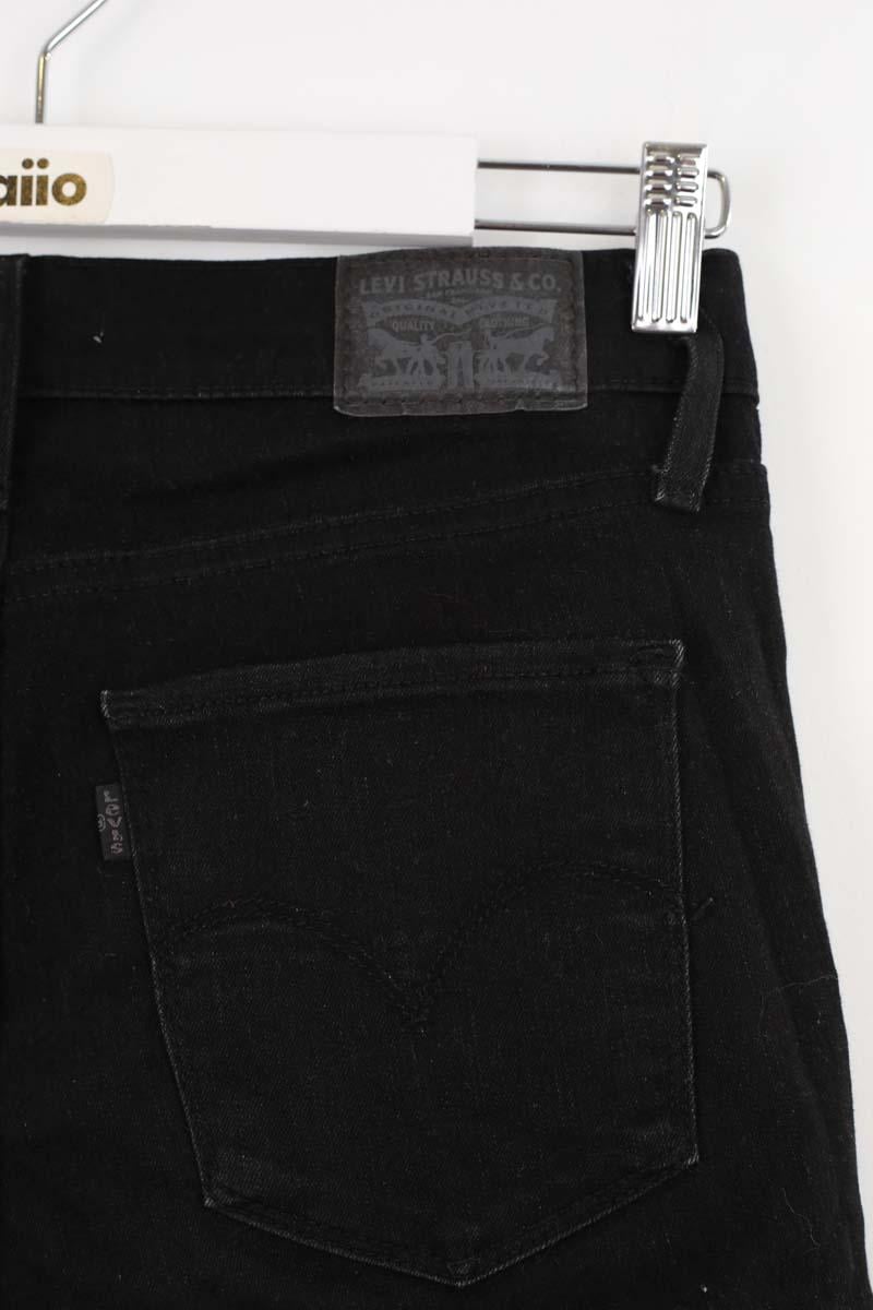 Cotton skinny jeans LEVI'S - Seconde main Black
