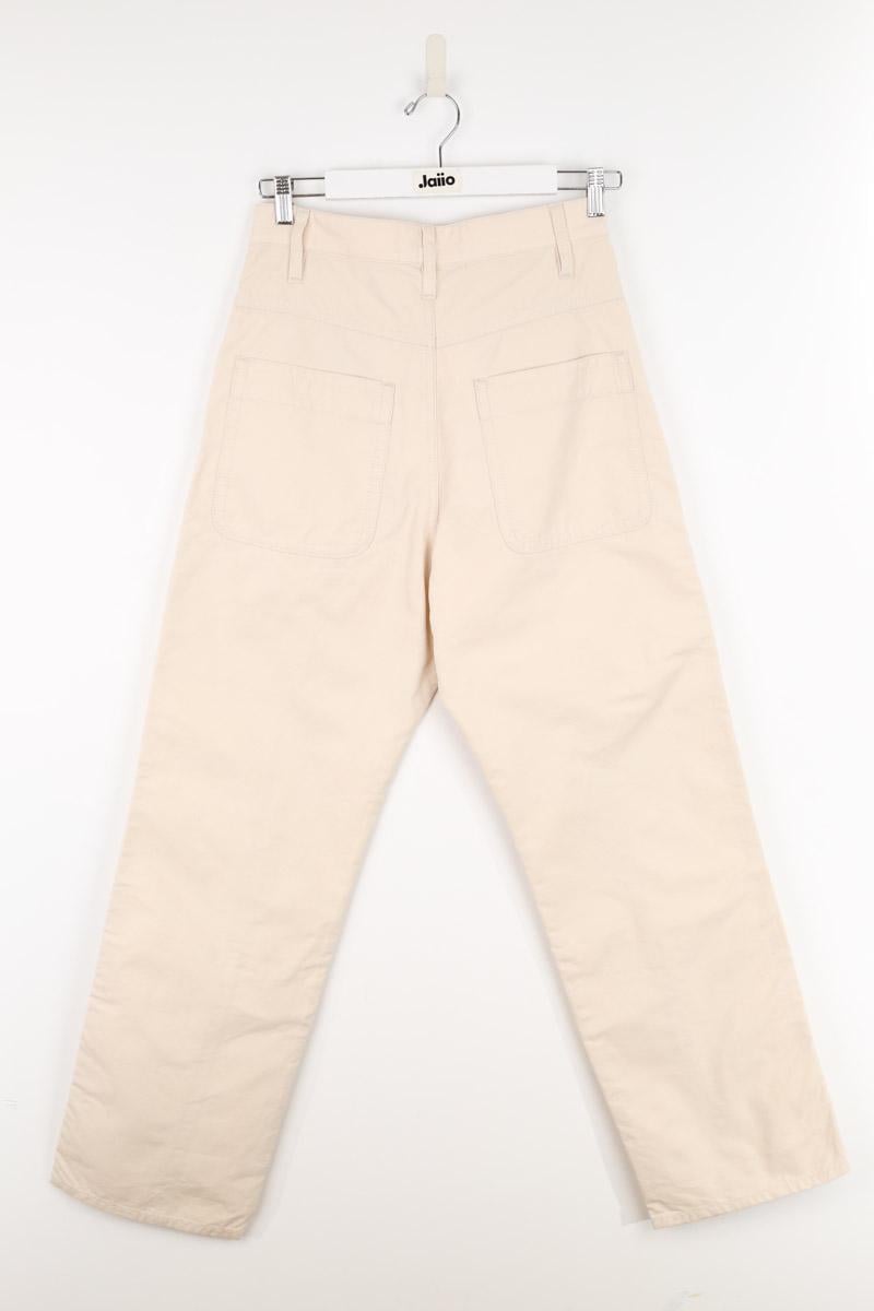 Cotton pants ISABEL MARANT ÉTOILE - SECONDE MAIN White
