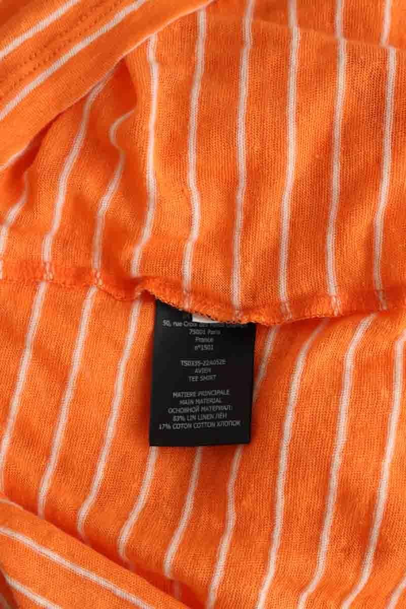 Sleeveless cotton top ISABEL MARANT ÉTOILE - SECONDE MAIN Orange