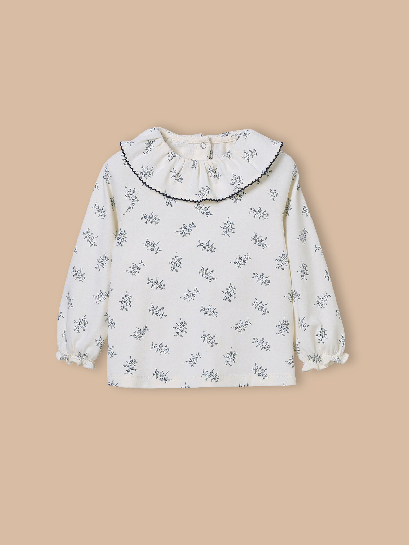 Organic cotton Olivia printed T-shirt CYRILLUS Beige