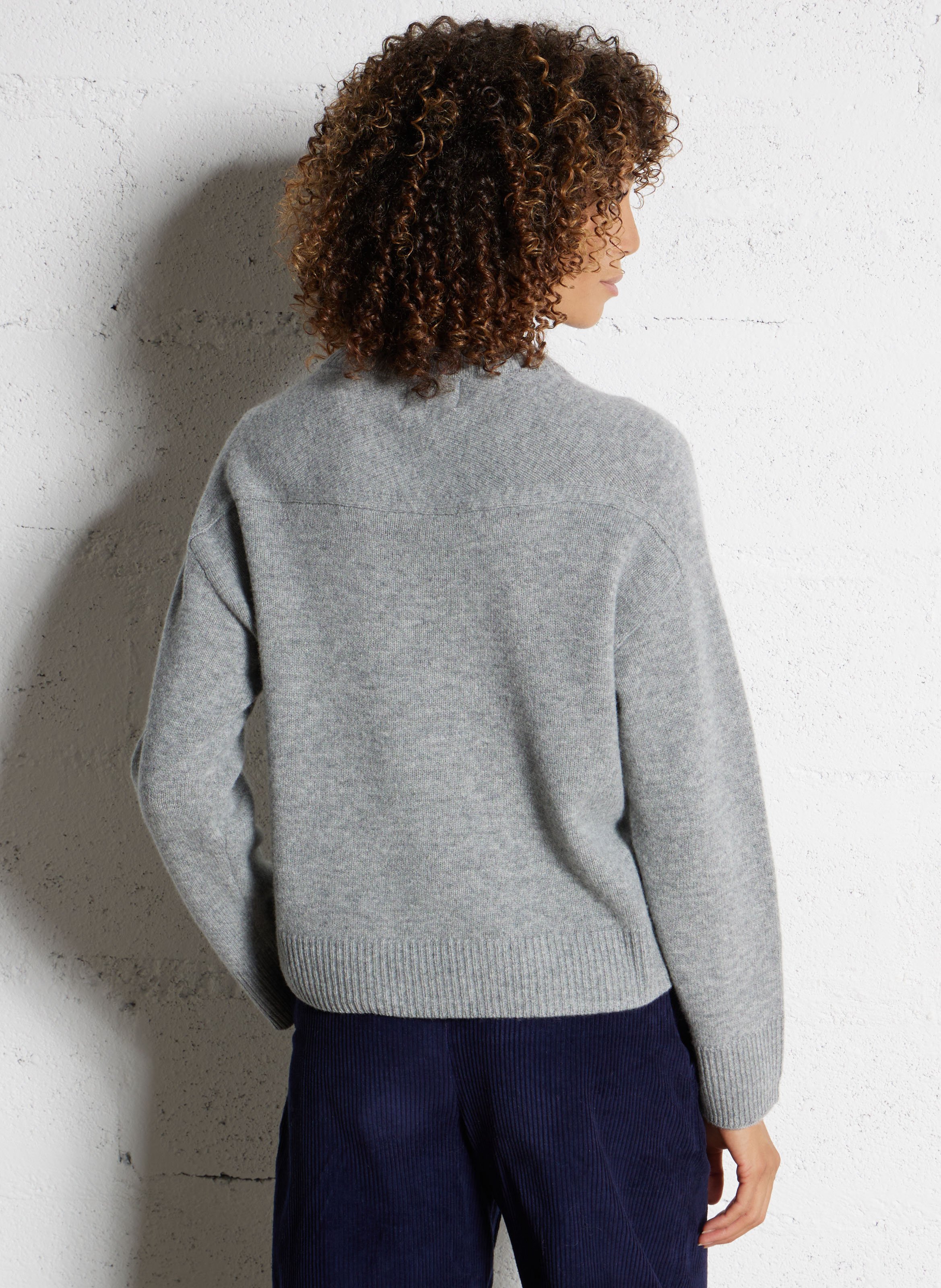 Straight-cut wool sweater BELLA JONES Grey