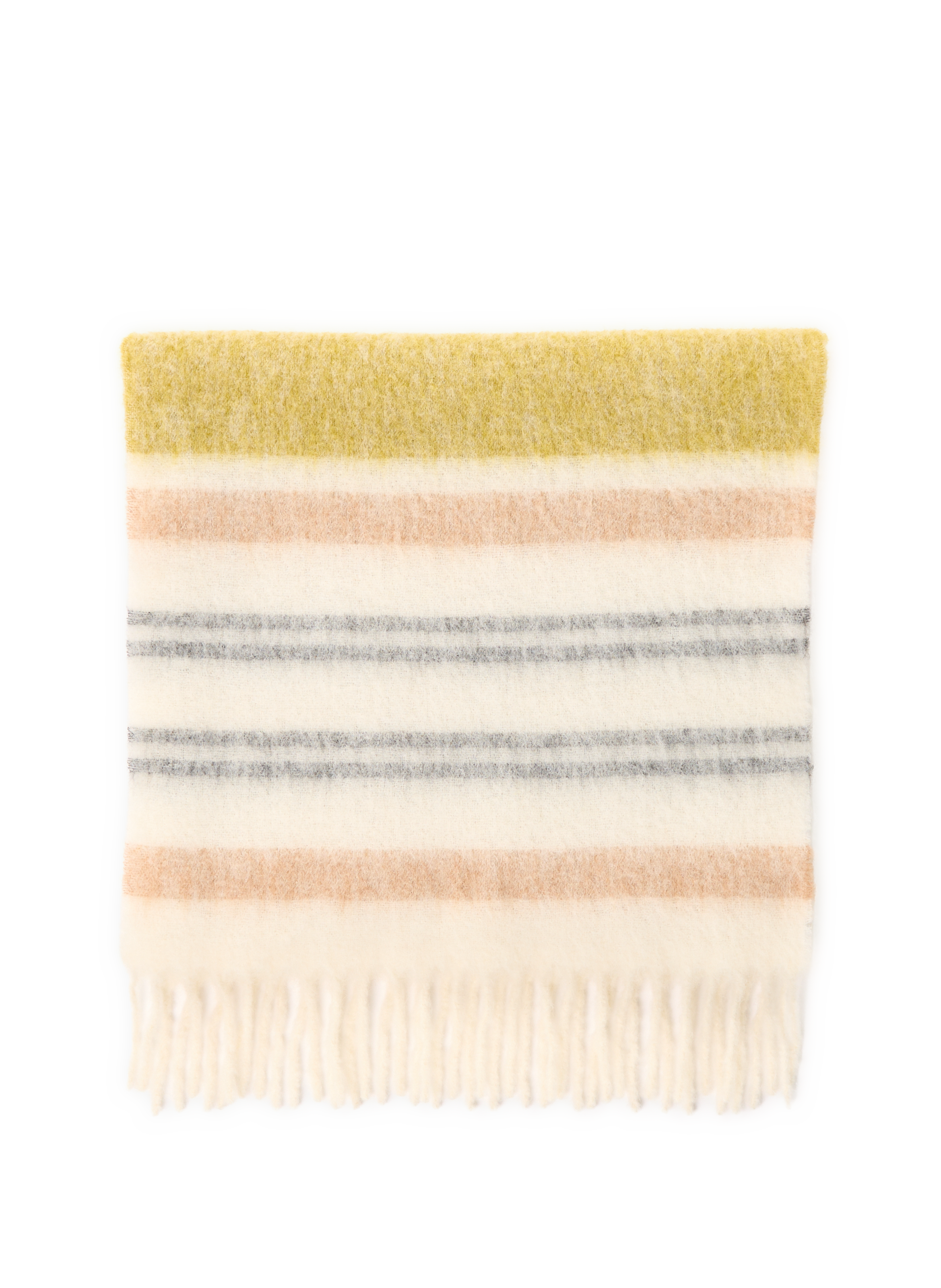 Striped wool blend scarf SAISON 1865 Beige