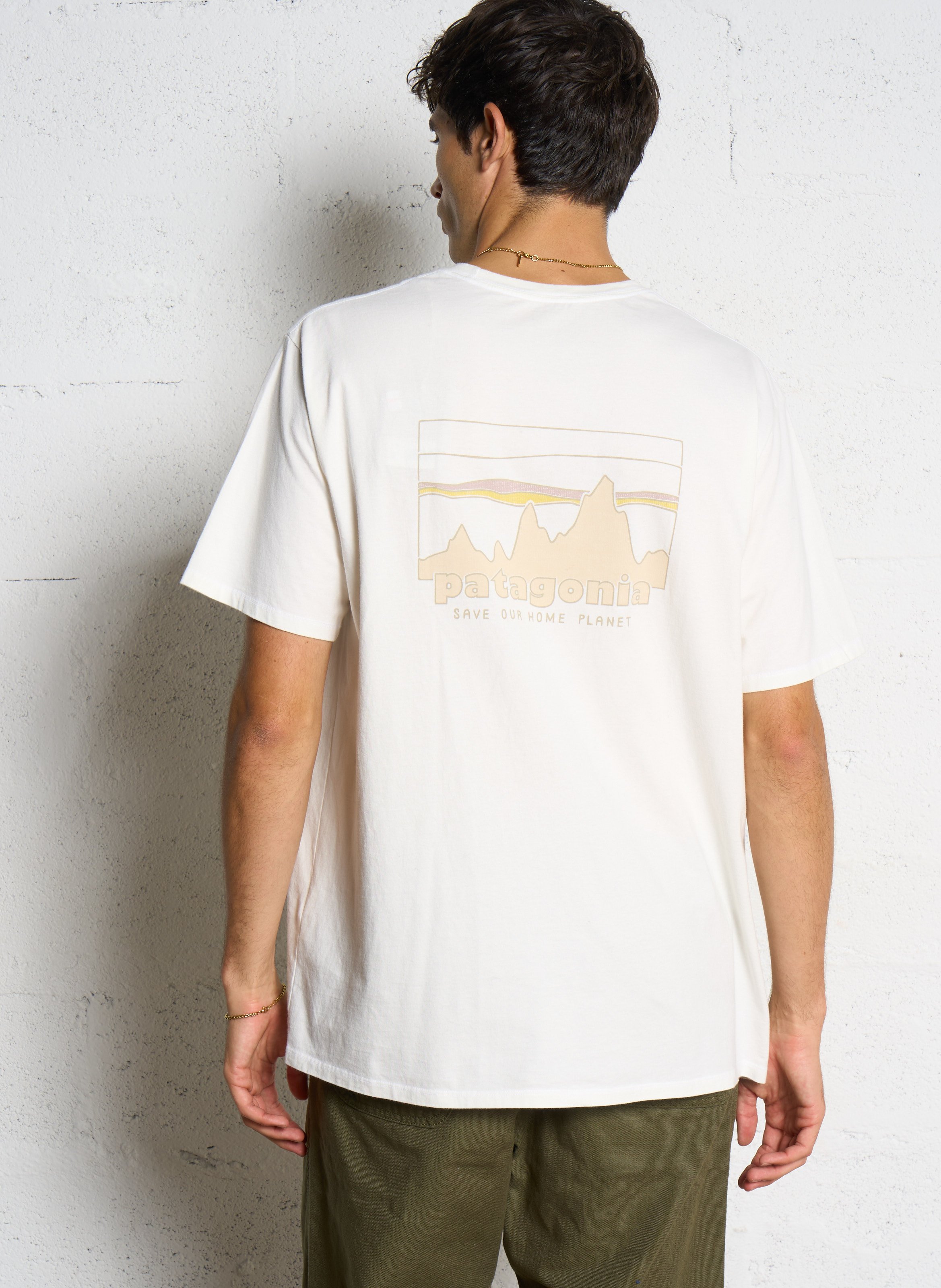 Straight organic cotton T-shirt PATAGONIA White