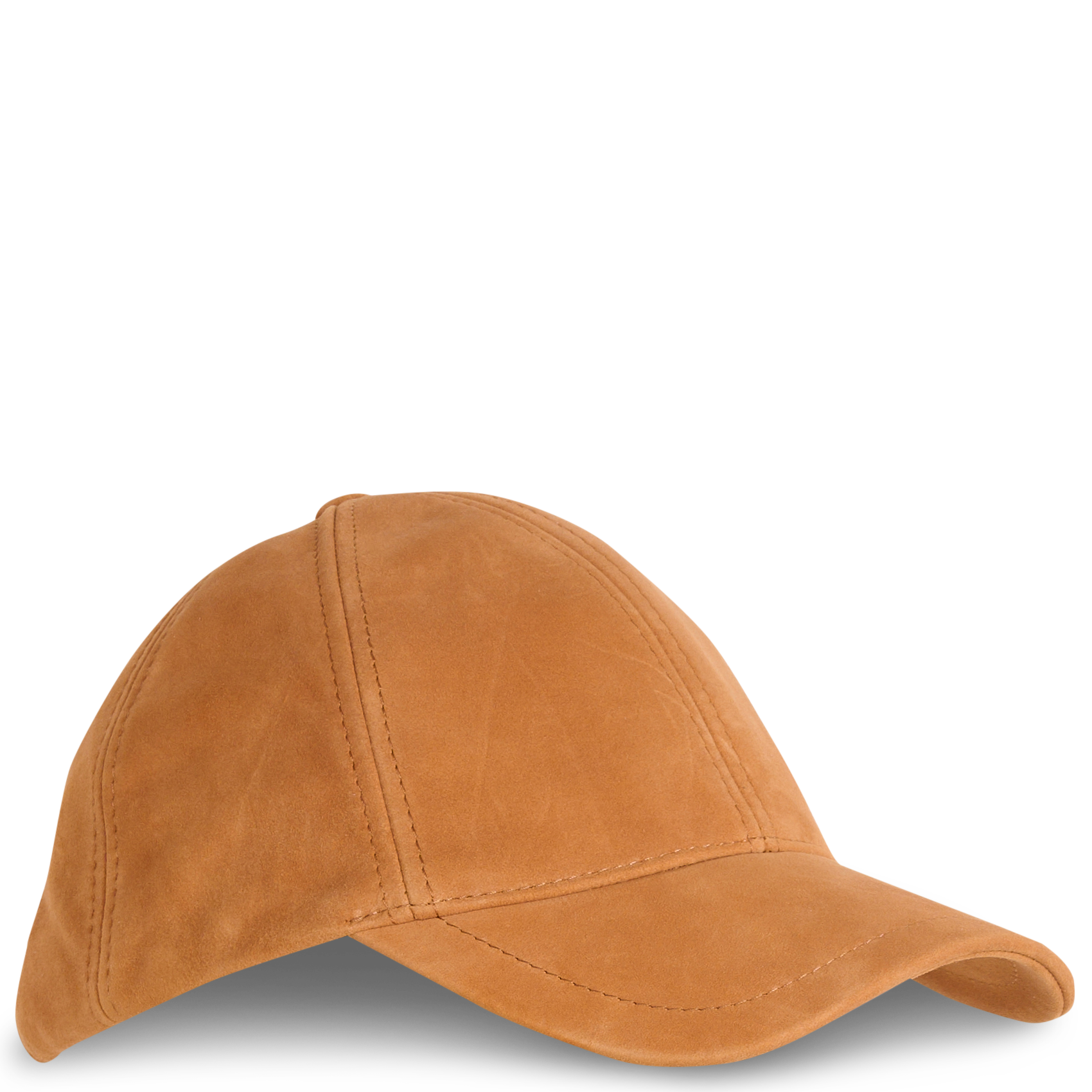 Suede leather cap MAISON 123 Beige