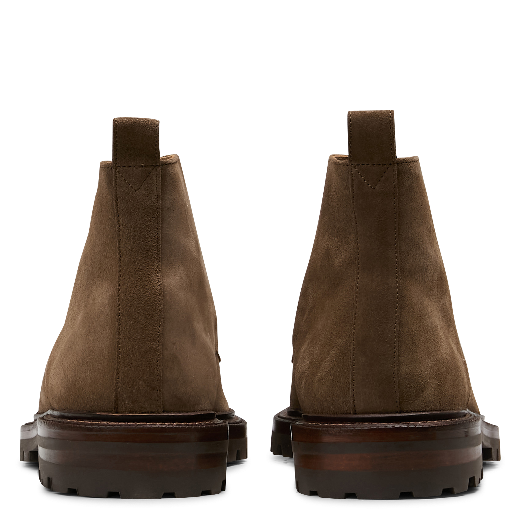 Boots à lacets en cuir suédé BOBBIES Marron