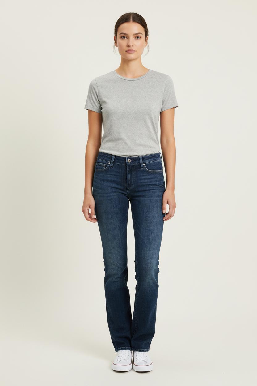 Cropped slim jeans with studs LEVI'S - Seconde main Blue