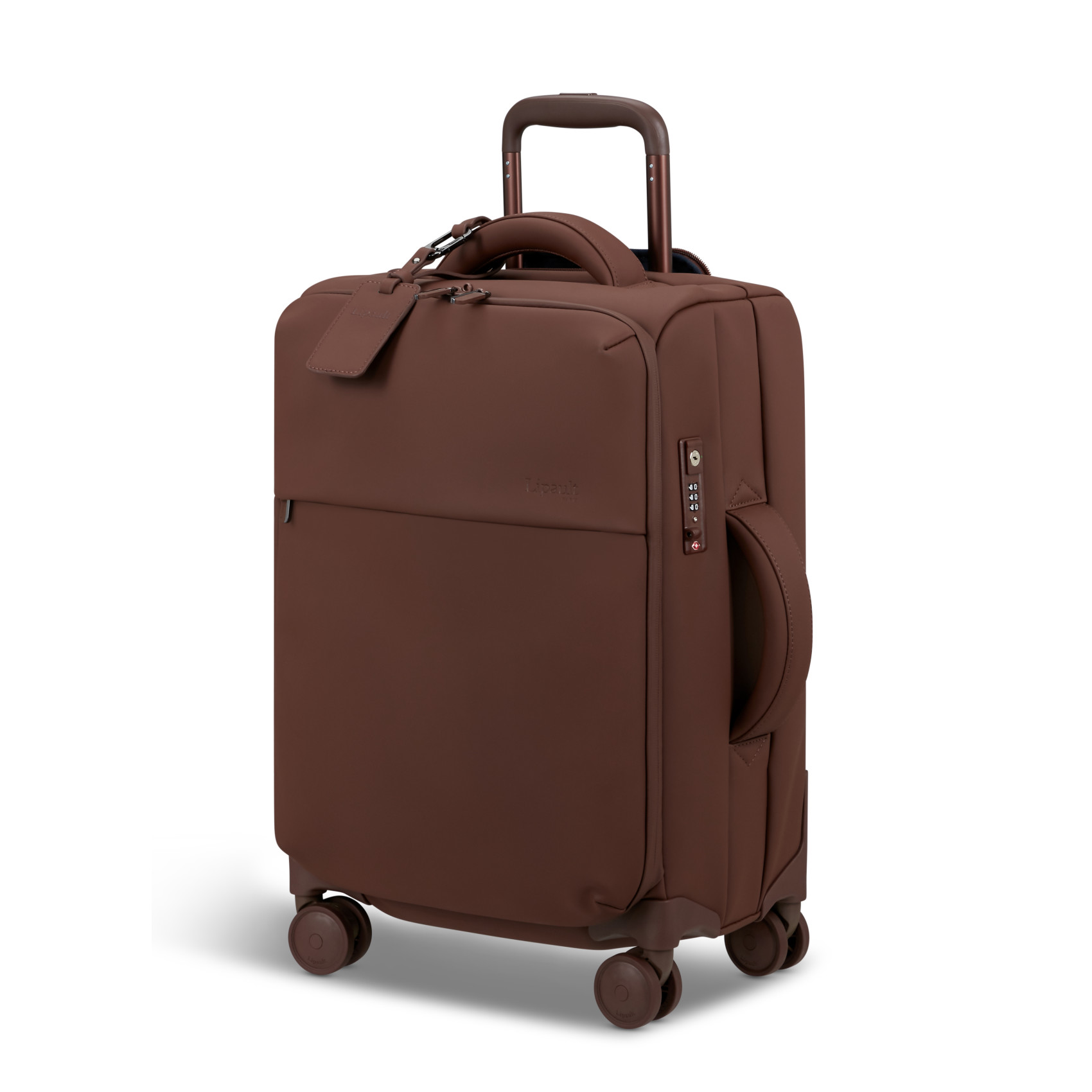 Lost in Berlin 4-wheel carry-on suitcase size S LIPAULT Brown