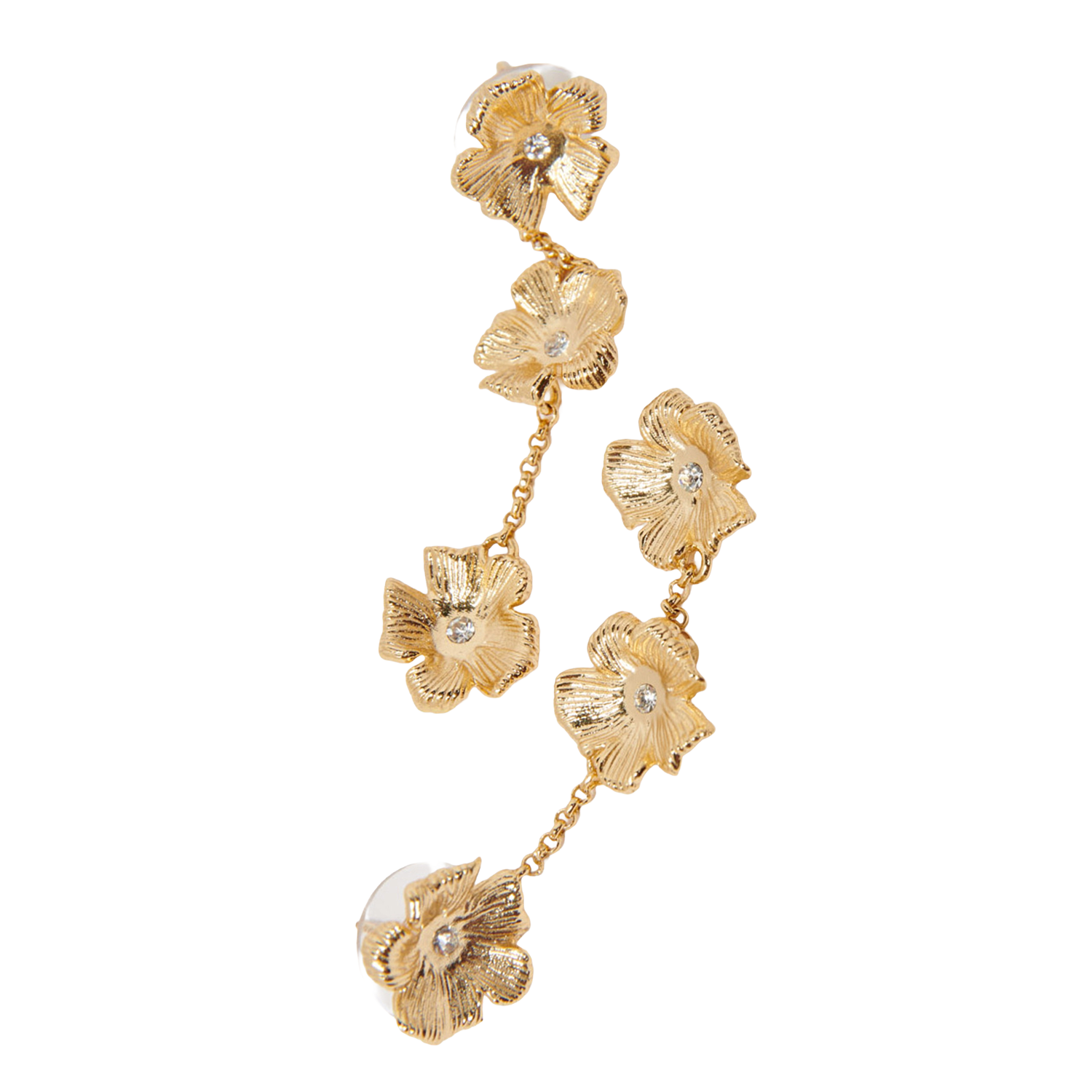 Oorbellen Fleurs MAJE Goudkleurig