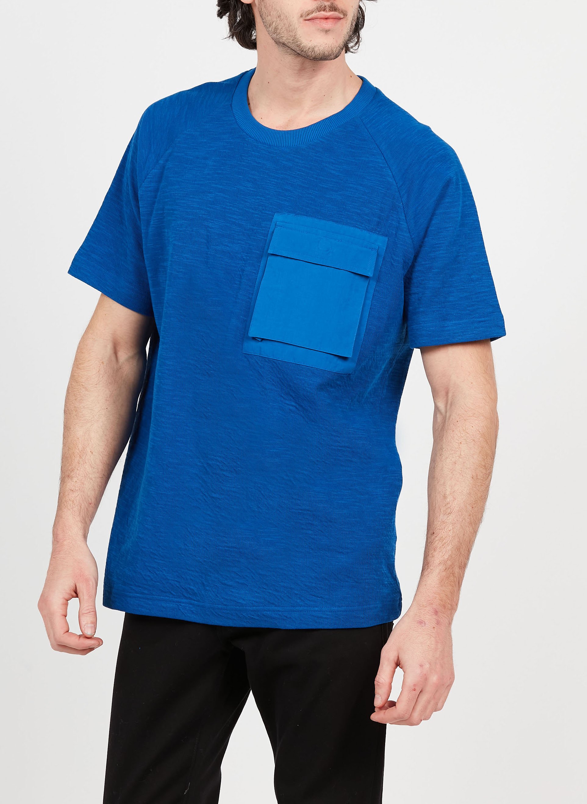Tee-shirt ample en coton biologique KNOWLEDGE COTTON APPAREL Bleu