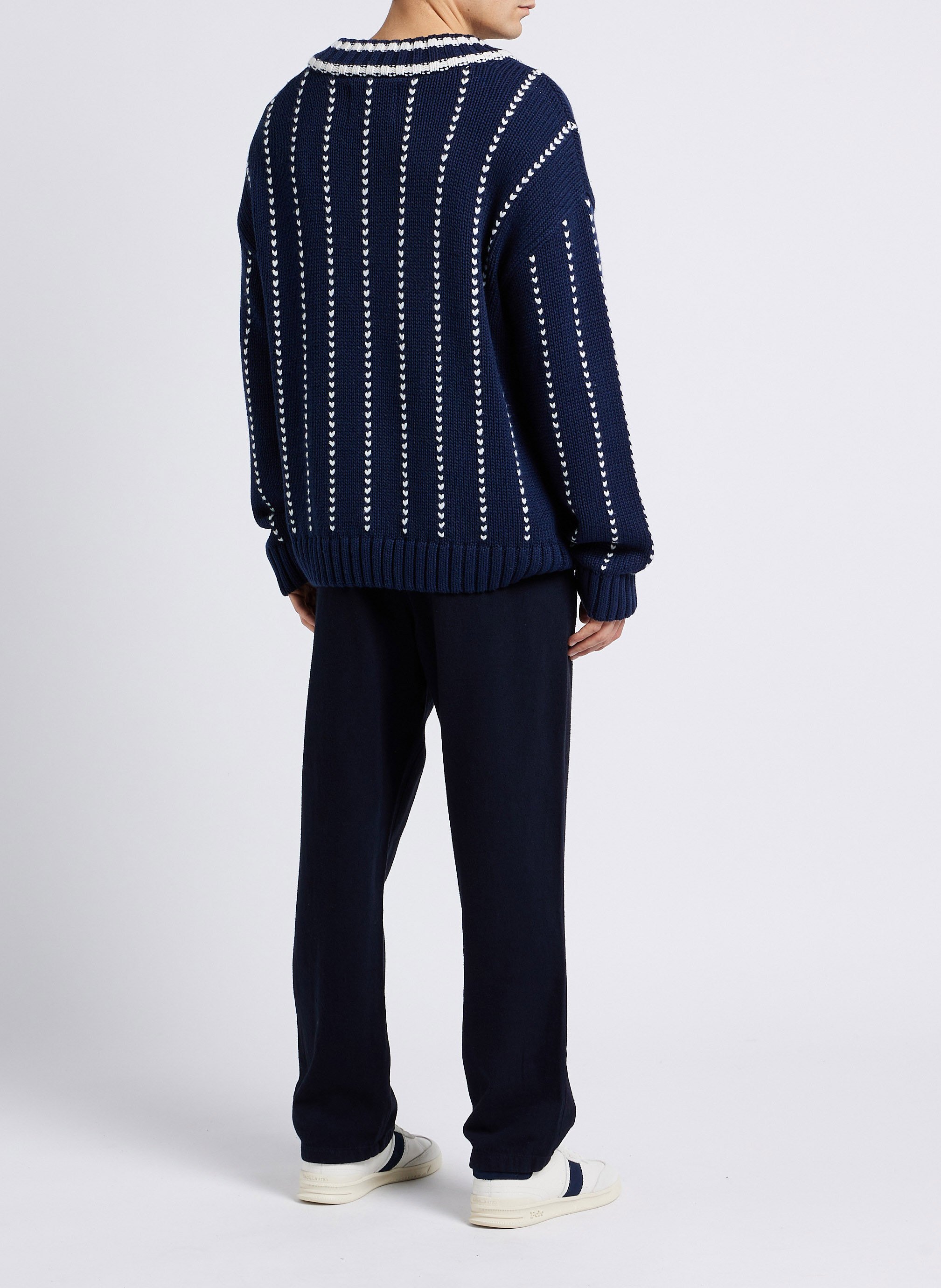 Pantalon droit en coton biologique KNOWLEDGE COTTON APPAREL Bleu