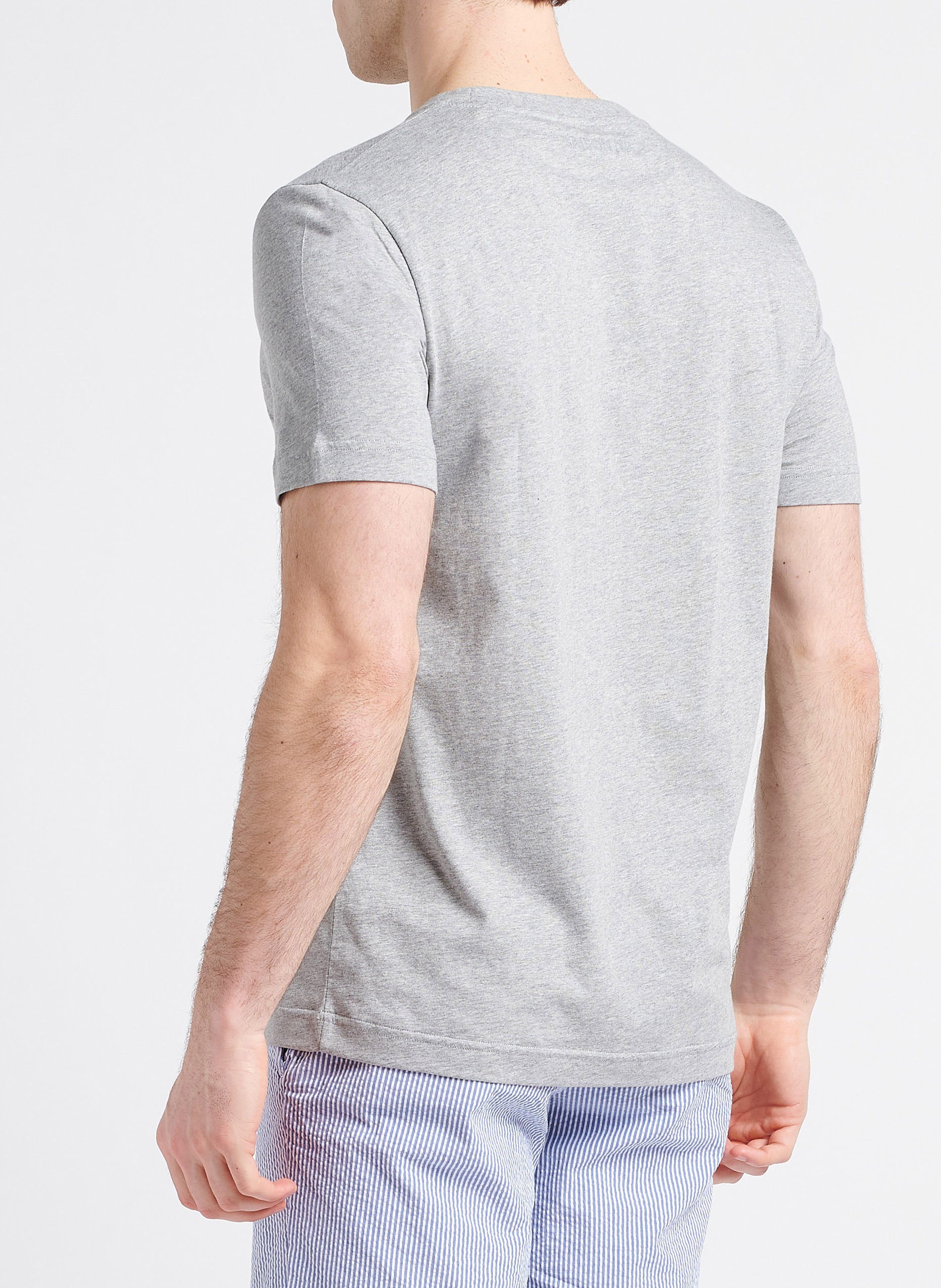 Rundhals-T-Shirt aus Bio-Baumwolle SAISON 1865 Grau