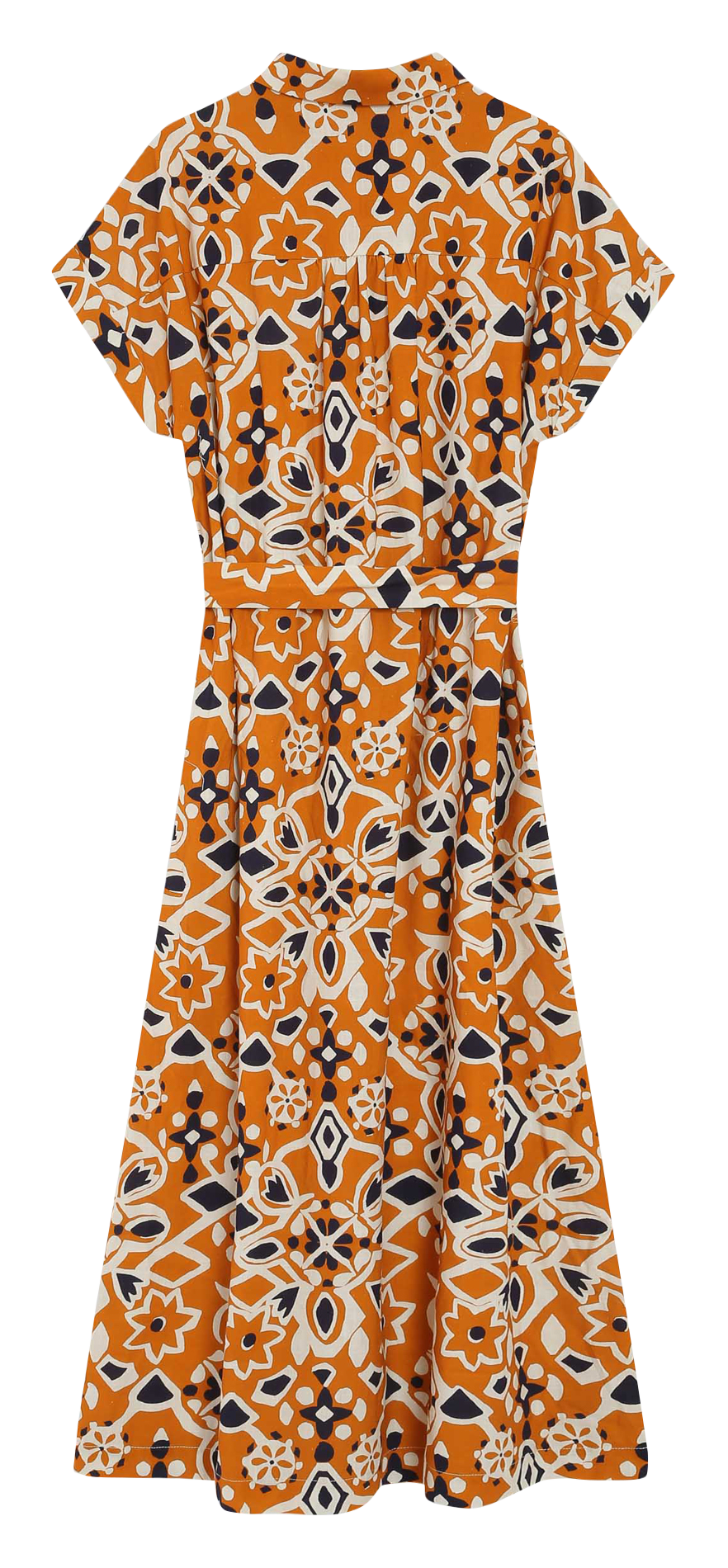 Robe chemise évasée à imprimé GRACE ET MILA Orange