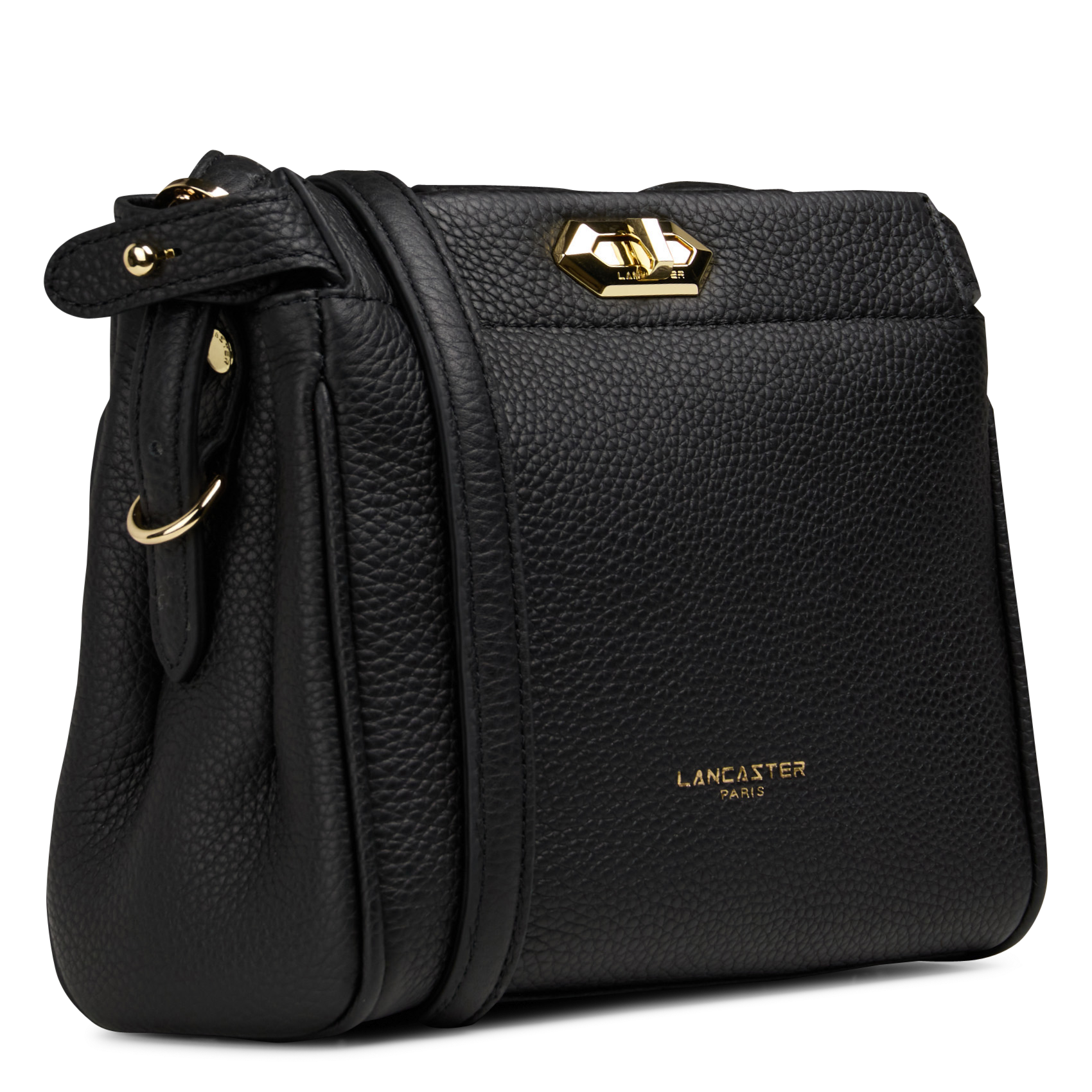 Dori leather shoulder bag LANCASTER PARIS Black